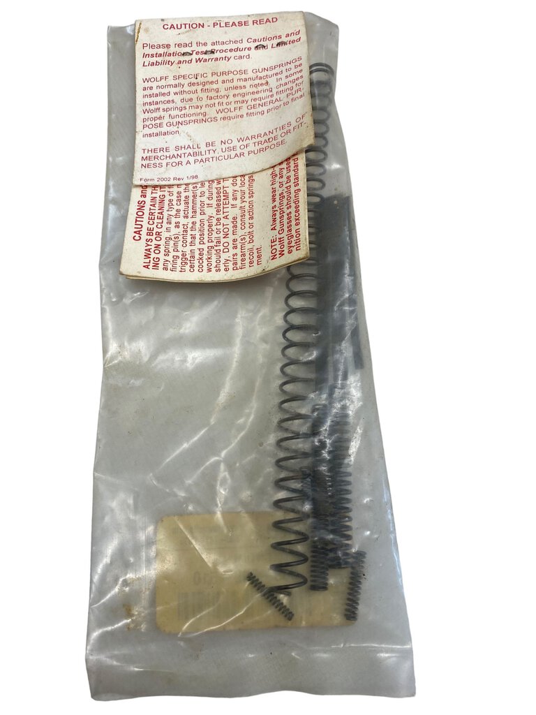 Wolff Pistol Service Pak Type I Colt 1911/1911A1/1991 Gov't MKIV and Gold Cup Mo