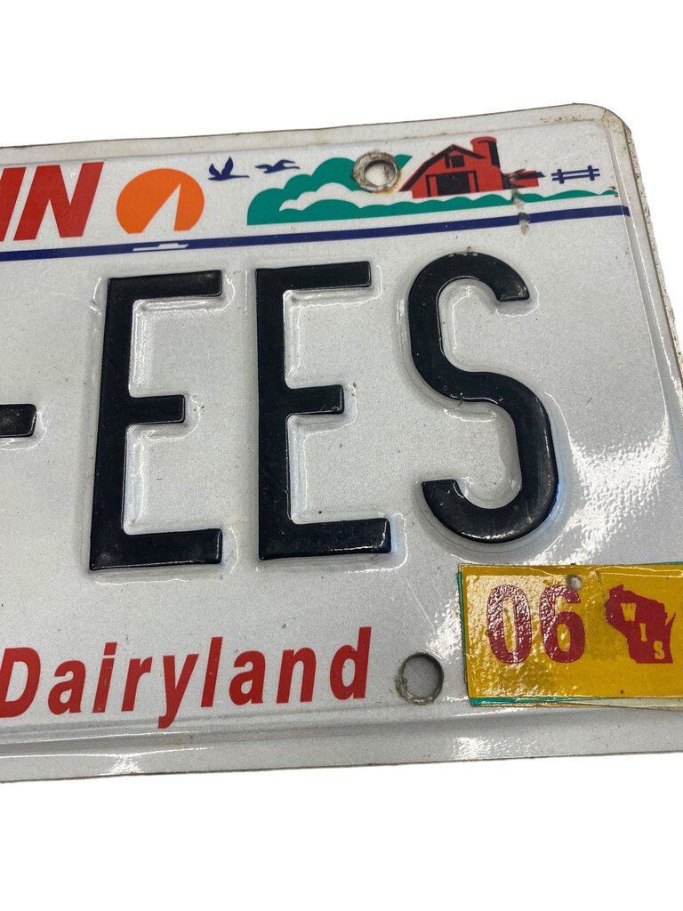 Wisconsin License Plate 948-EES 2006