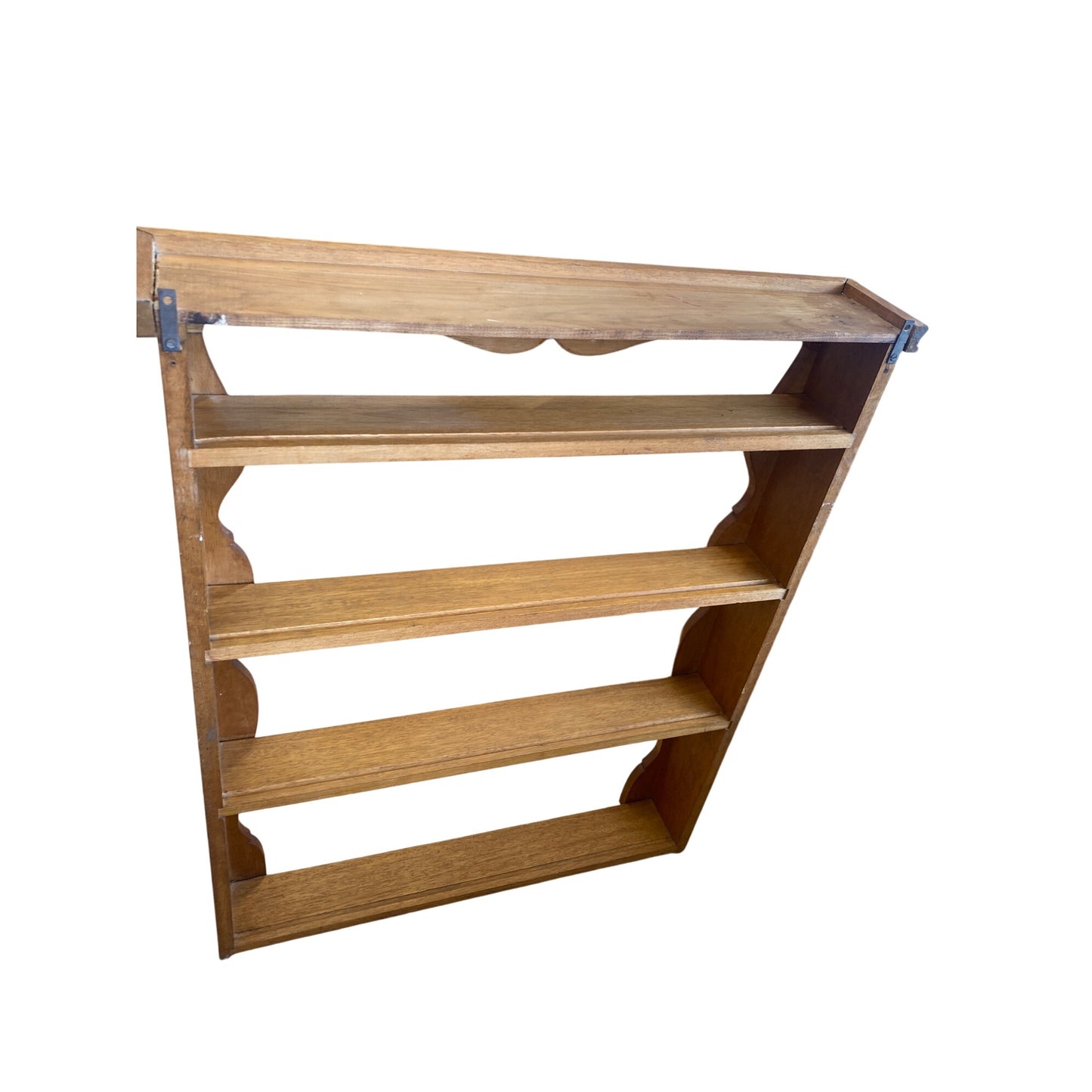 Wooden Wall-Mounted Shelf Unit