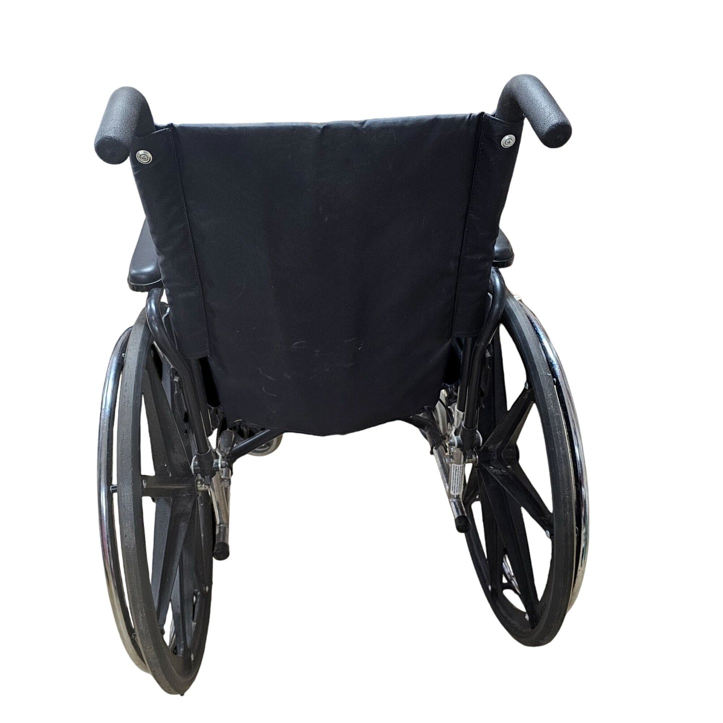 Medline Lightweight Foldable Wheelchair with Padded Armrests & Footrests