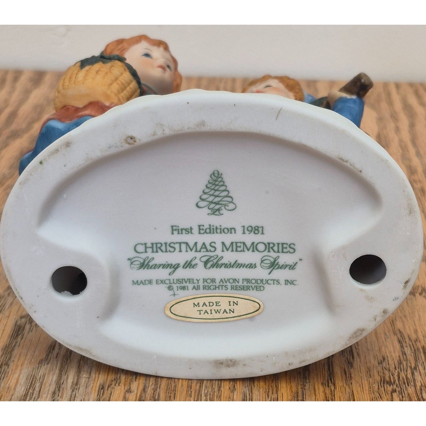 Christmas 1981 Plate & Figurine Set - CHIP