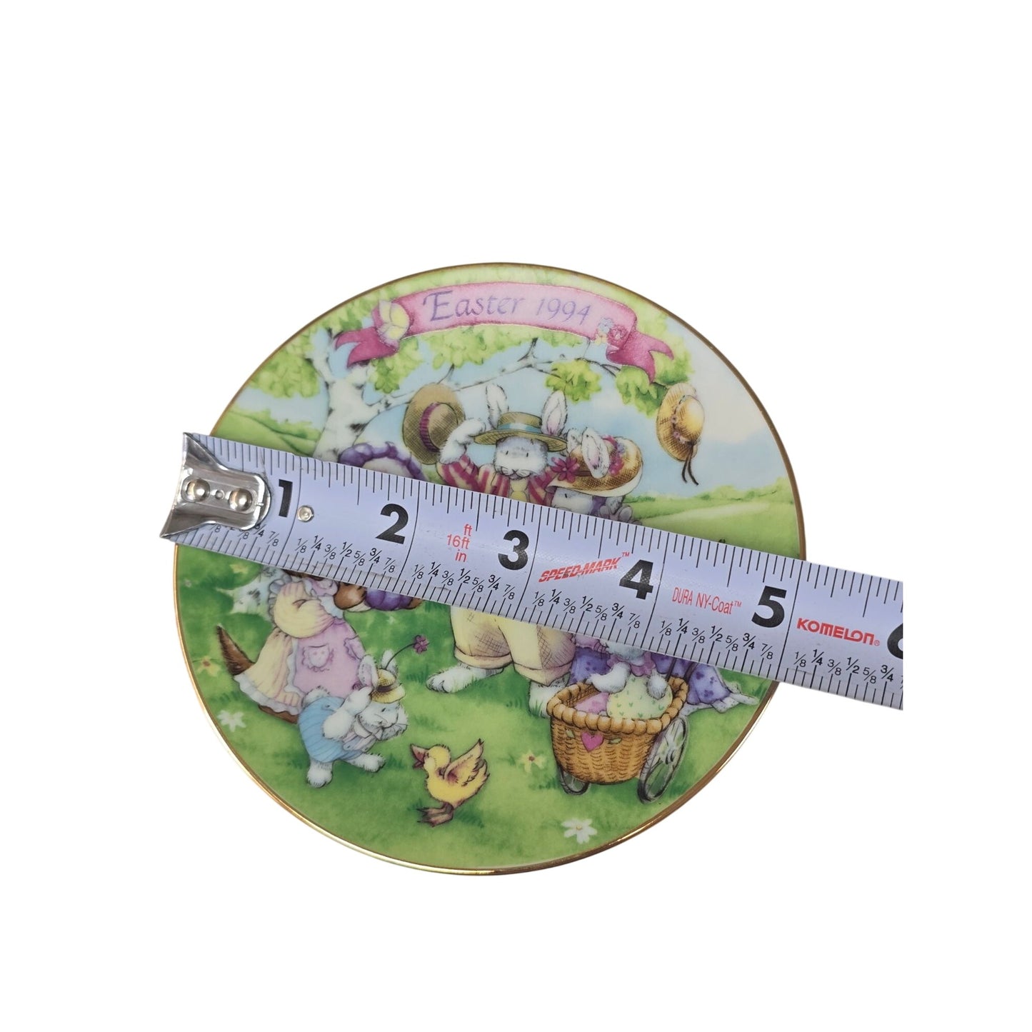 Vintage Avon Easter Collectors Plate 1994 All Dressed Up 22K Gold Trim