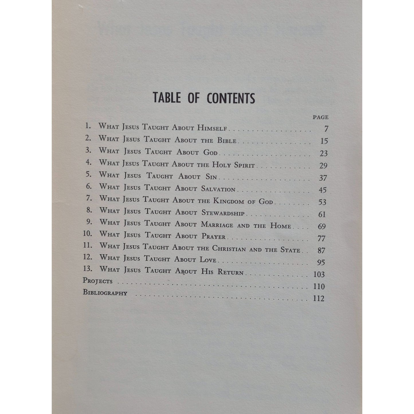 What Jesus Taught 1965