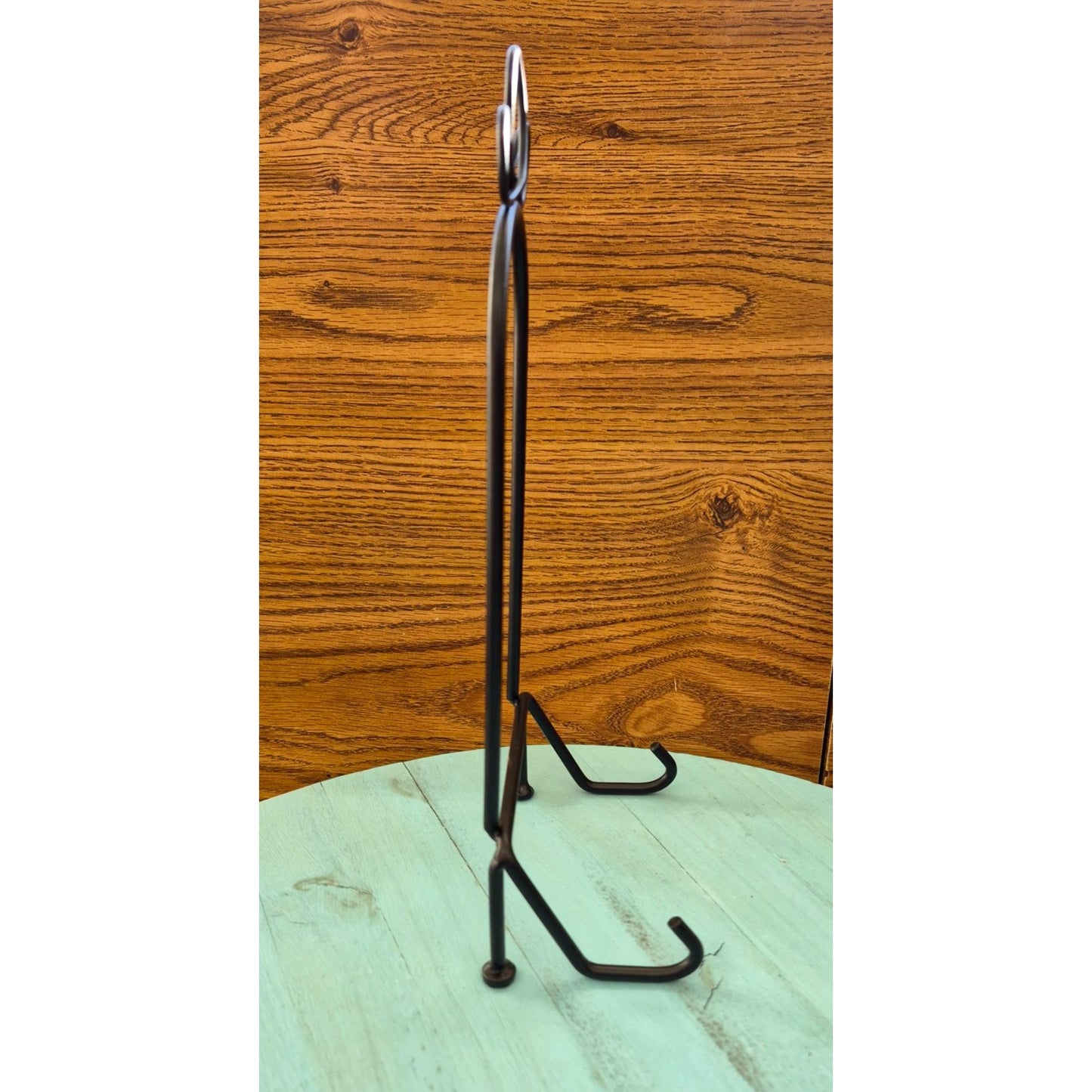 Decorative Black Metal Plate Stands Set 4