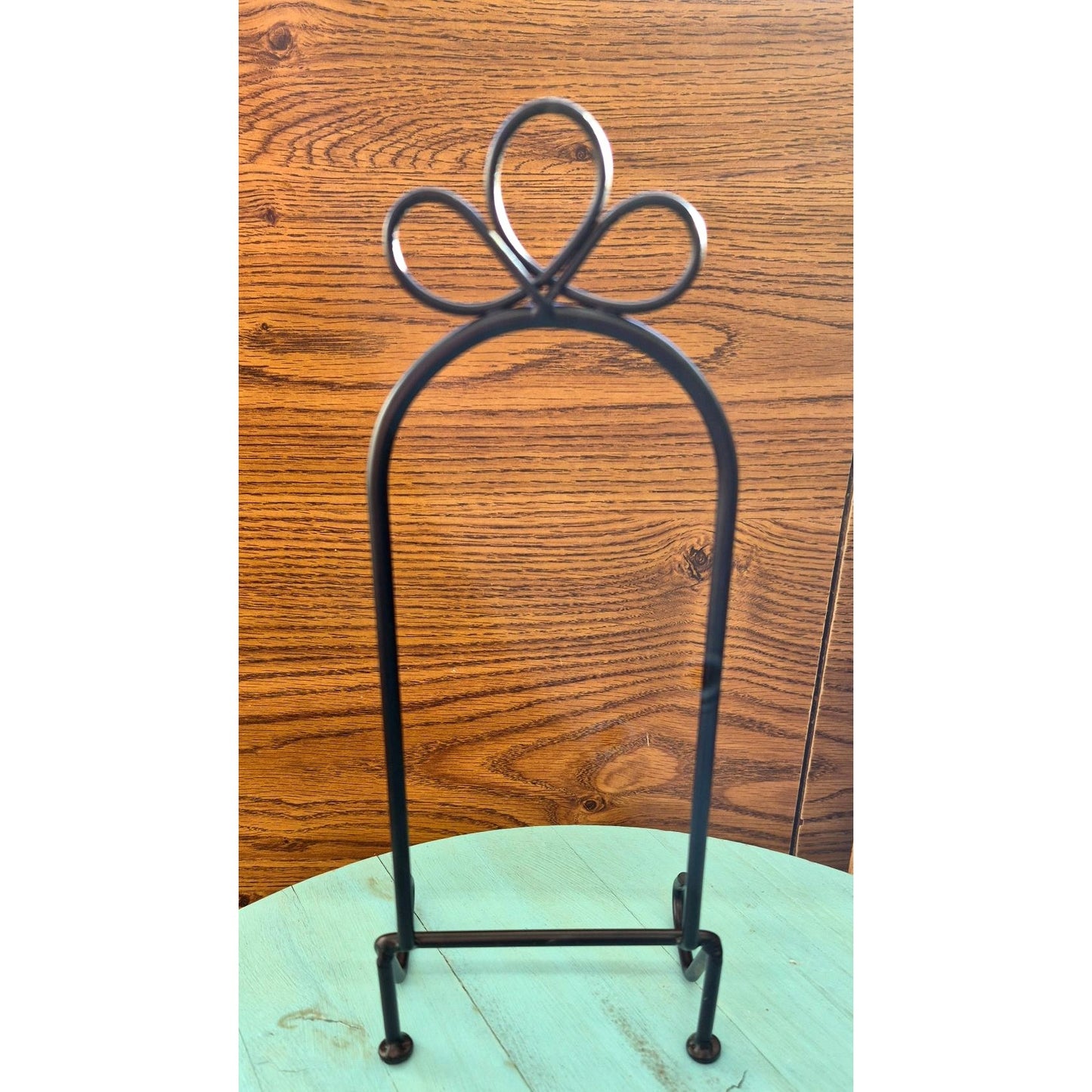 Decorative Black Metal Plate Stands Set 4