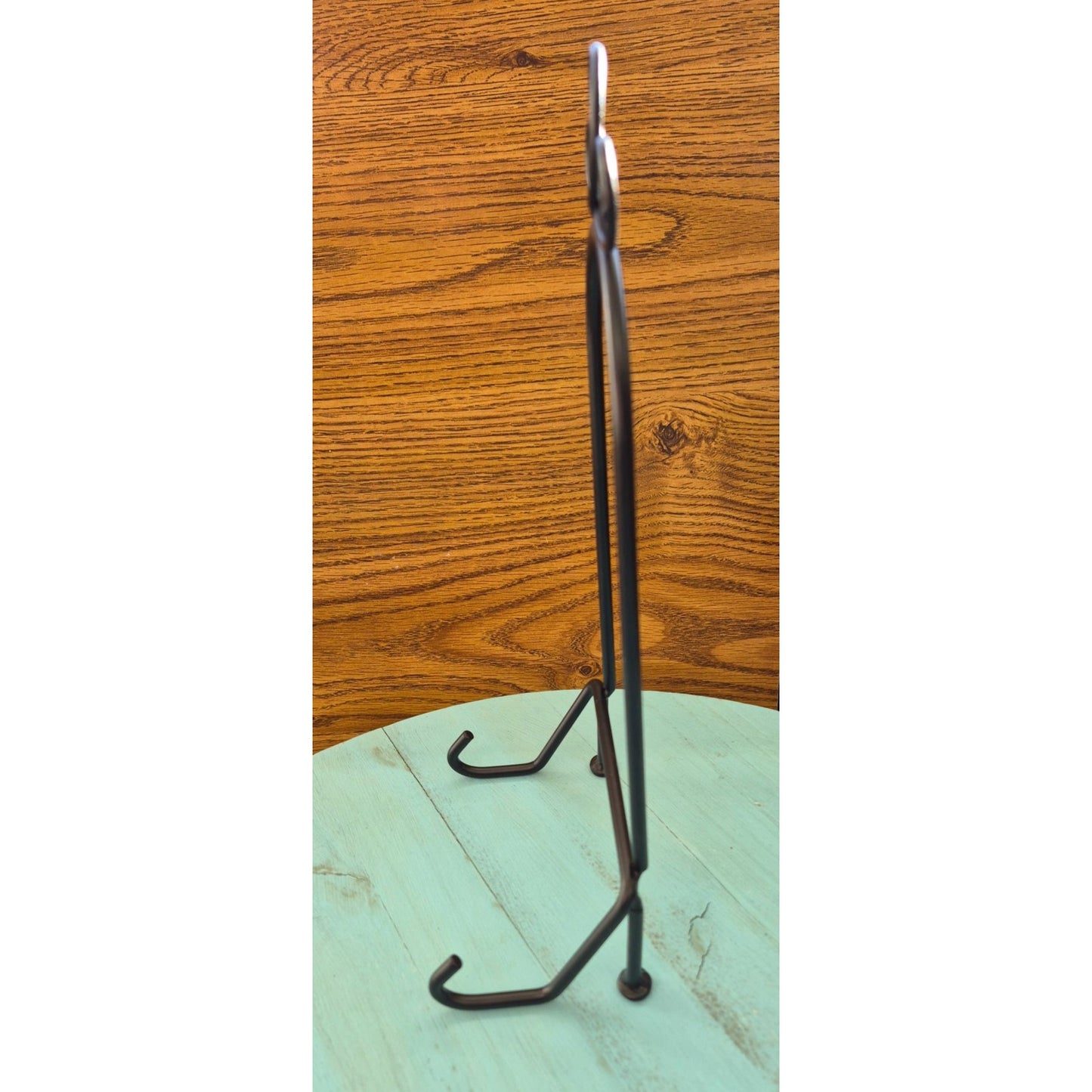 Decorative Black Metal Plate Stands Set 4