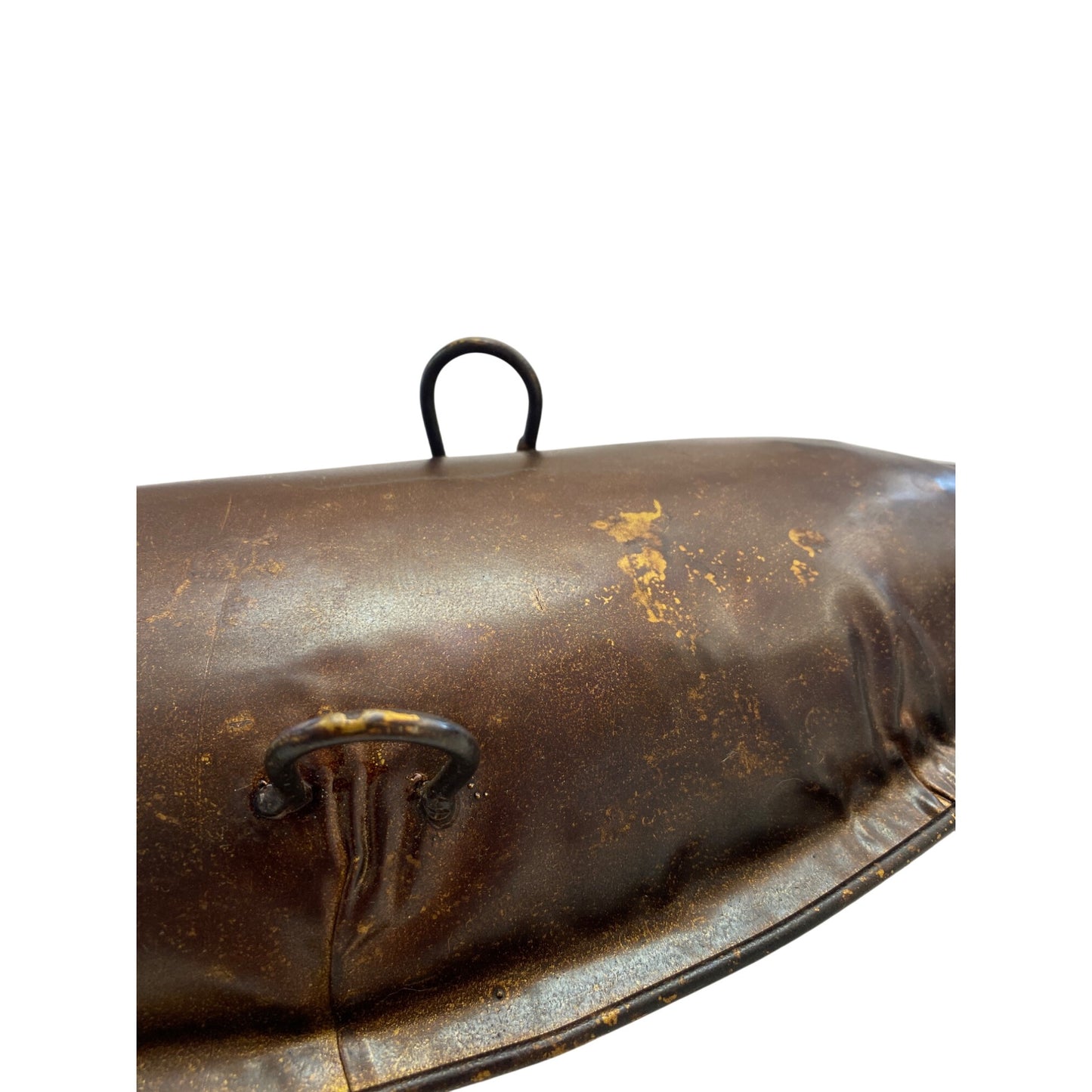 Antique-Style Metal Leaf Tray With Legs