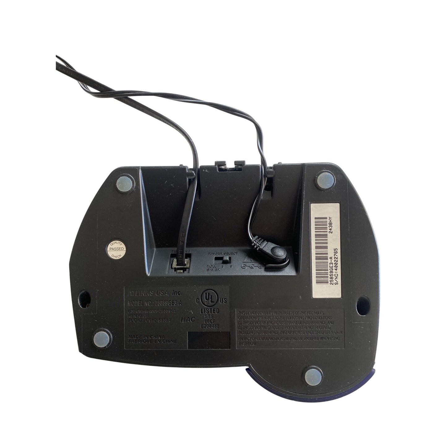 GE 5.8 GHz Cordless Phone With Dual Keypad Digital Messaging System