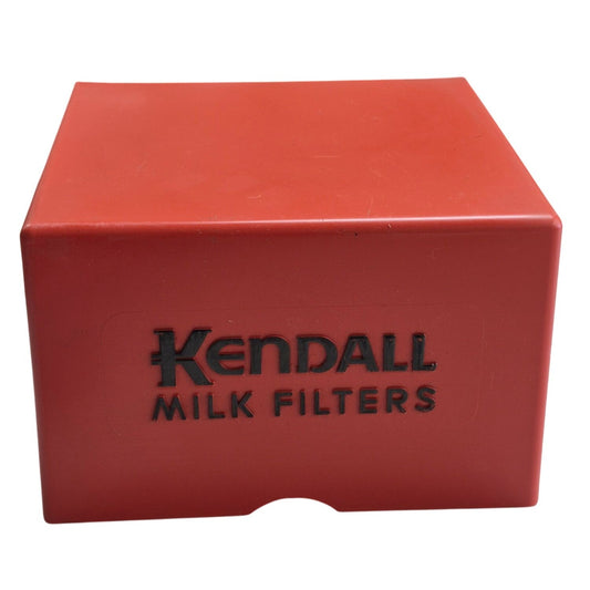 Kendall Milk Filters Red Box Dispenser Storage Container
