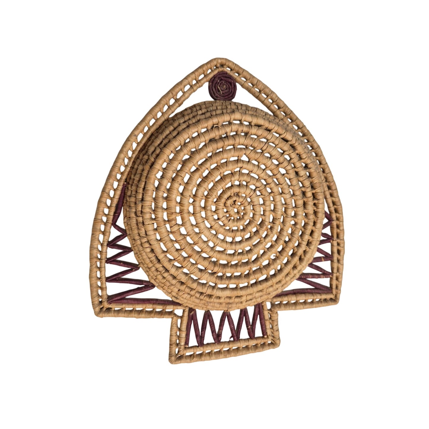 Wall Basket Arrowhead Angel Fish