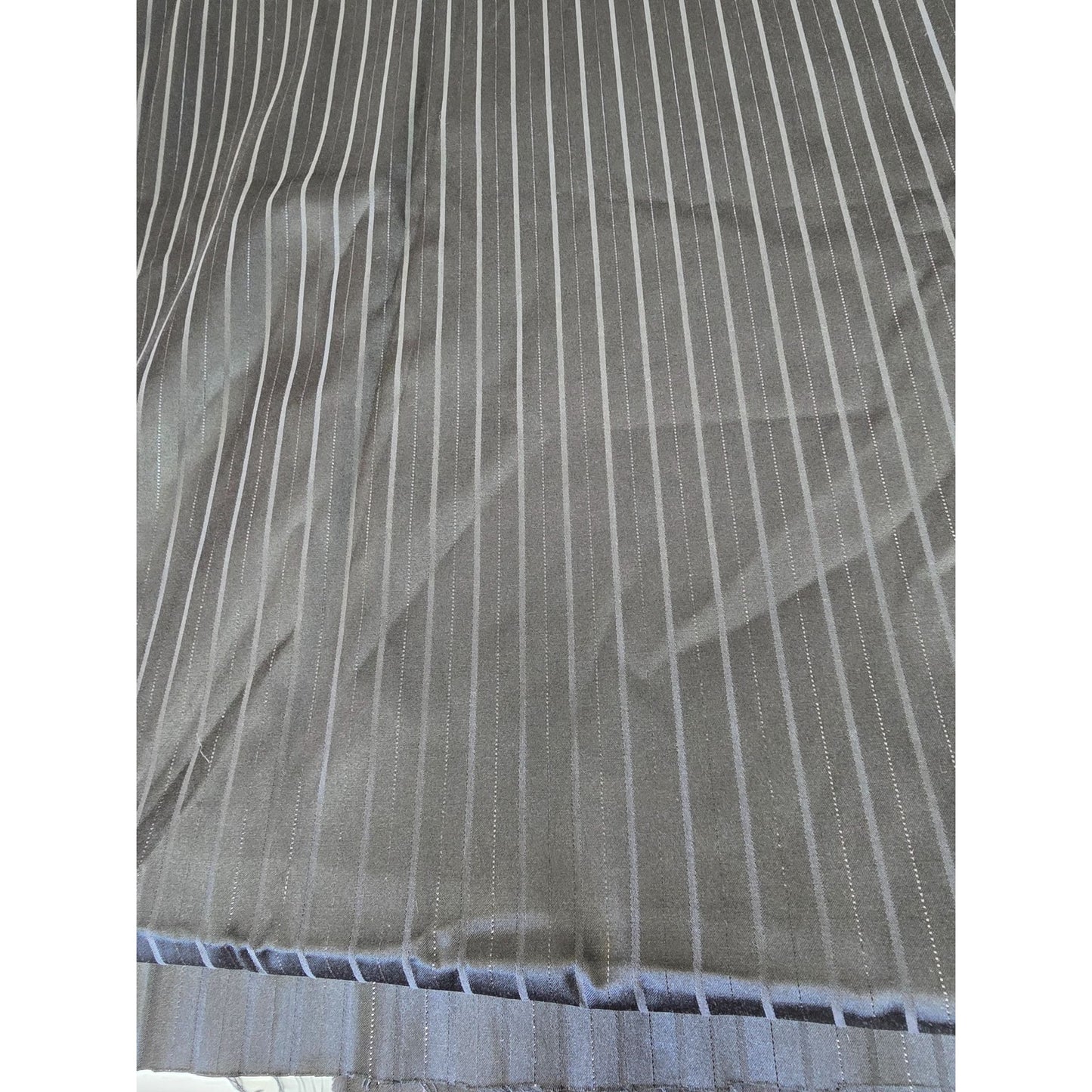Black Satin Stripe Material 60" Wide 78"Fabric (2yds)