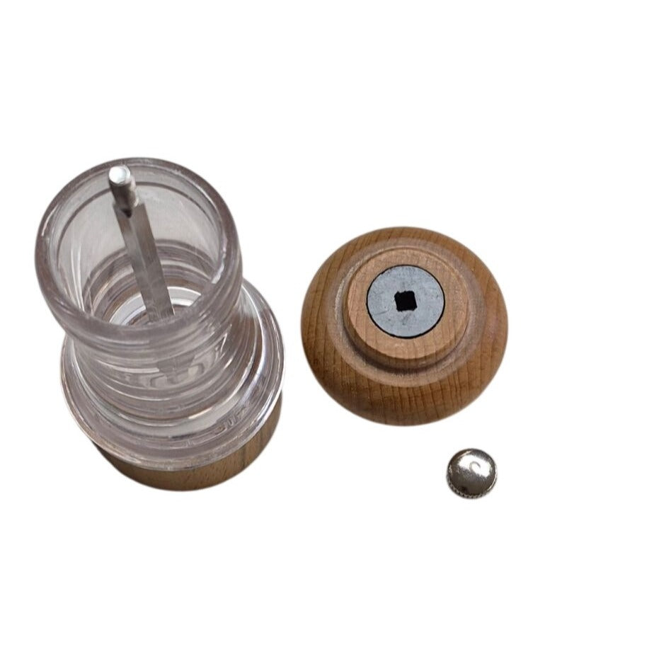 Acrylic Salt & Pepper Grinders Adjustable Mill Shakers