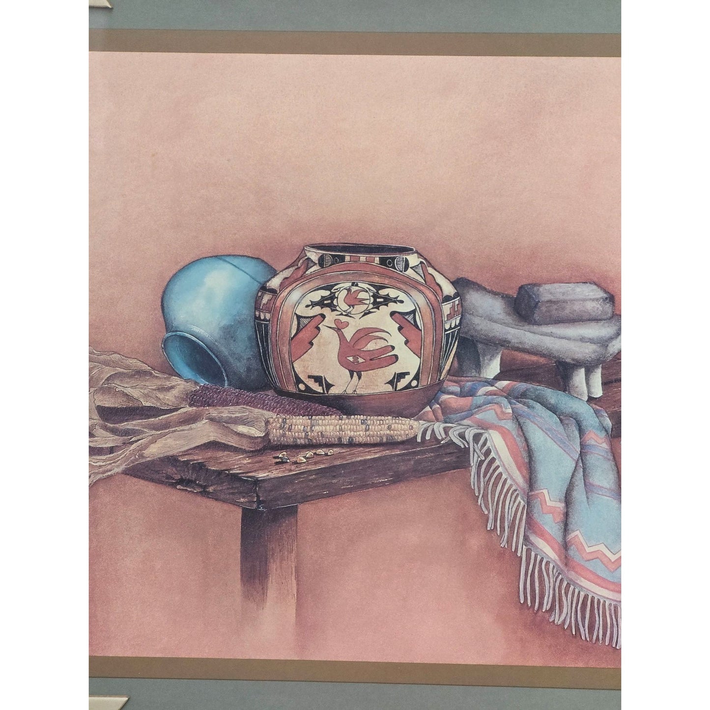 Navajo Pottery Blanket Art