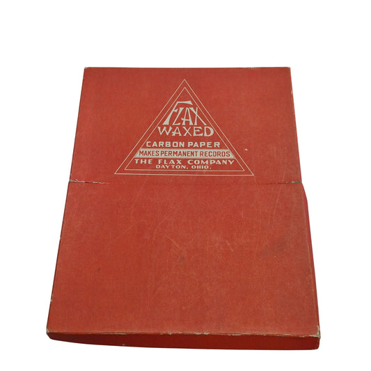 Carbon Paper 8.5" X 11" Black 25 Sheets Flax Company Dayton Ohio