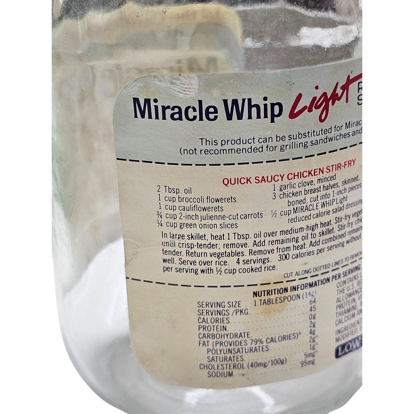 1986 Miracle Whip Light Jar