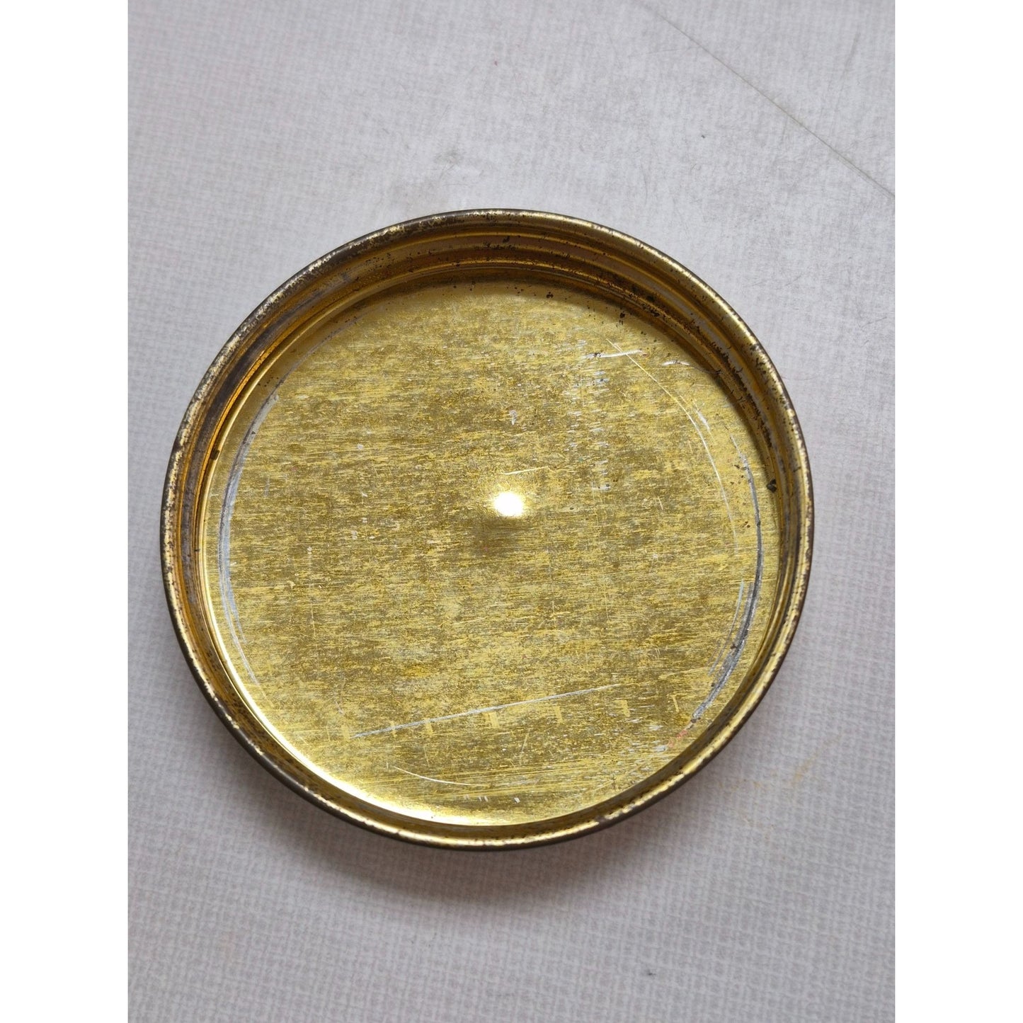 Vintage Mentholatum White Ceramic Jar With Metal Lid