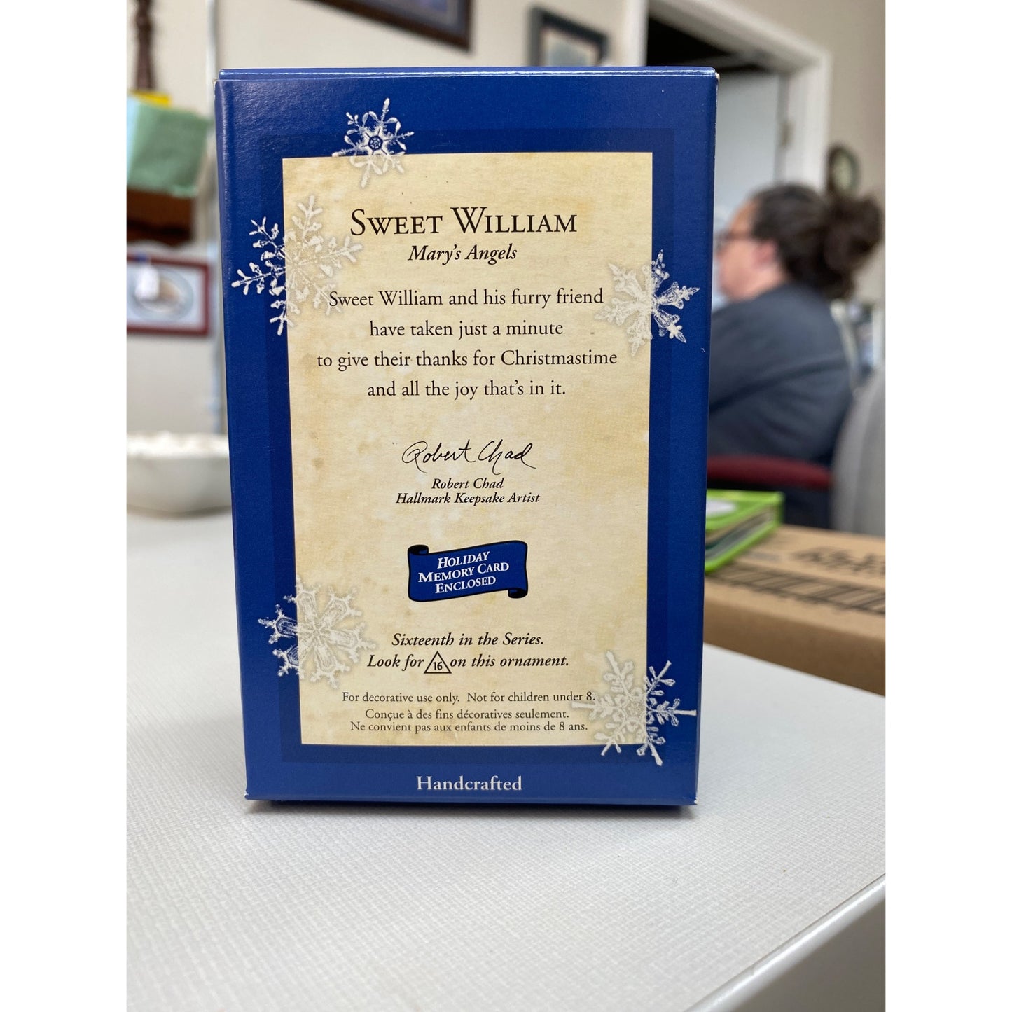 2003 Hallmark Ornament Mary's Angels Sweet William 16th in Series