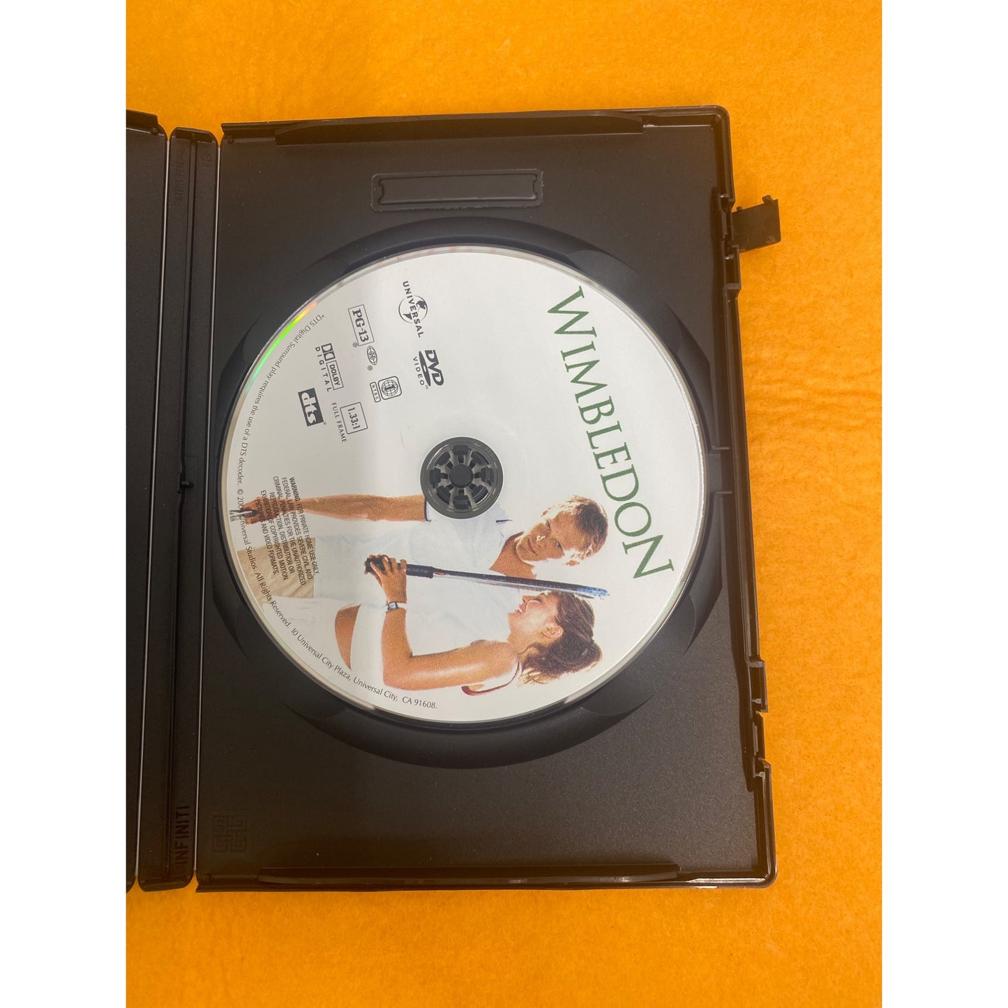Wimbledon Romantic Comedy DVD Starring Kirsten Dunst & Paul Bettany Full Screen Edition
