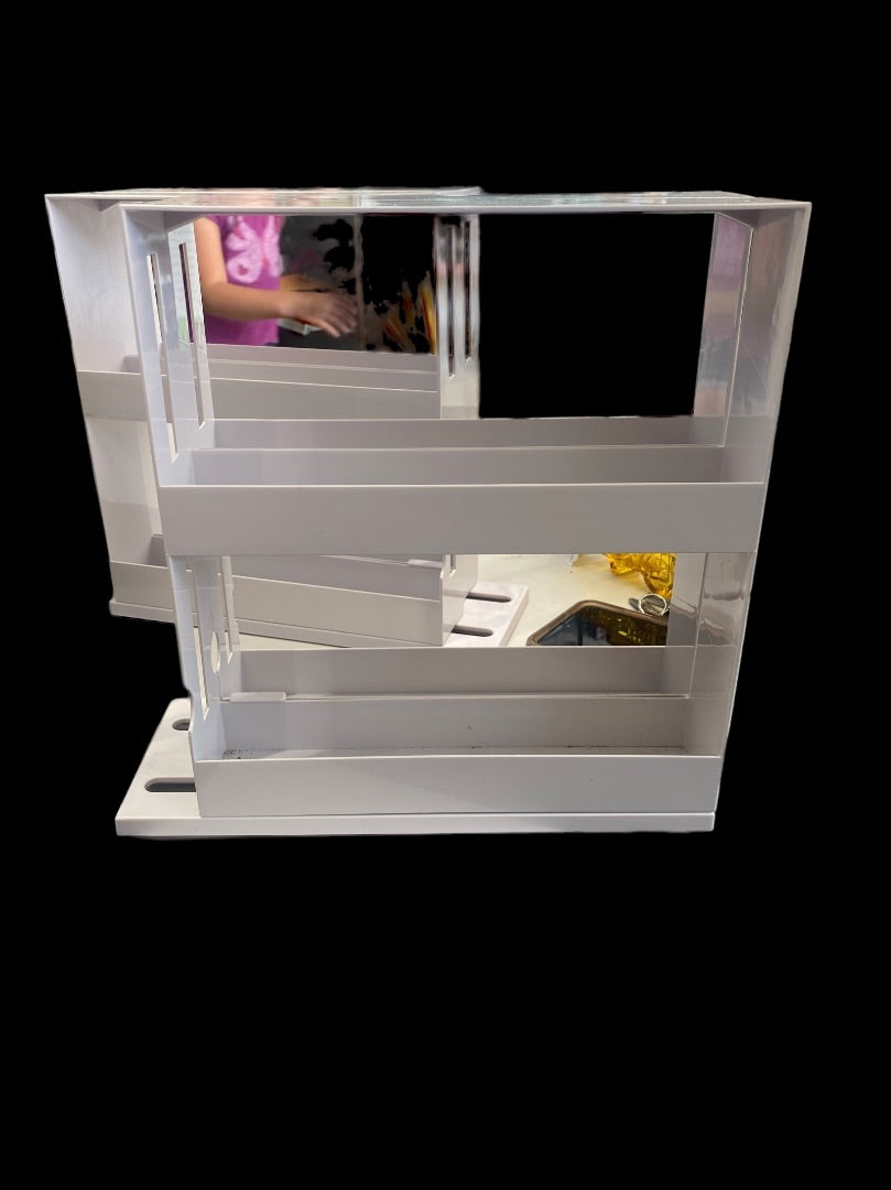 Plastic Sliding Spice Rack Set of 2