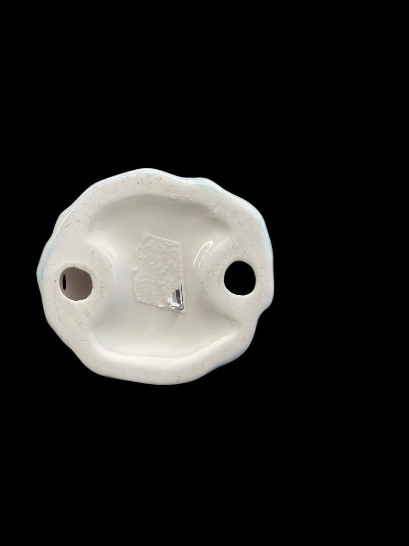 Ceramic Porcelain Vintage Snowman Christmas Tree Ornament