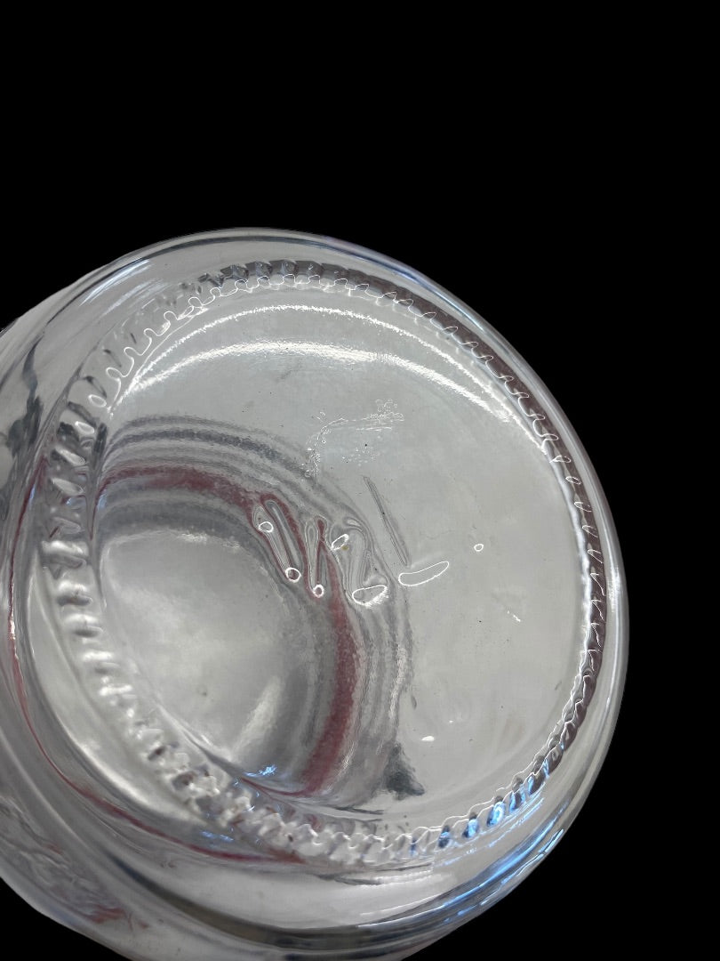 VINTAGE Niveau-De-Remplissage 1/2 Liter Glass Jar with Rubber Seal
