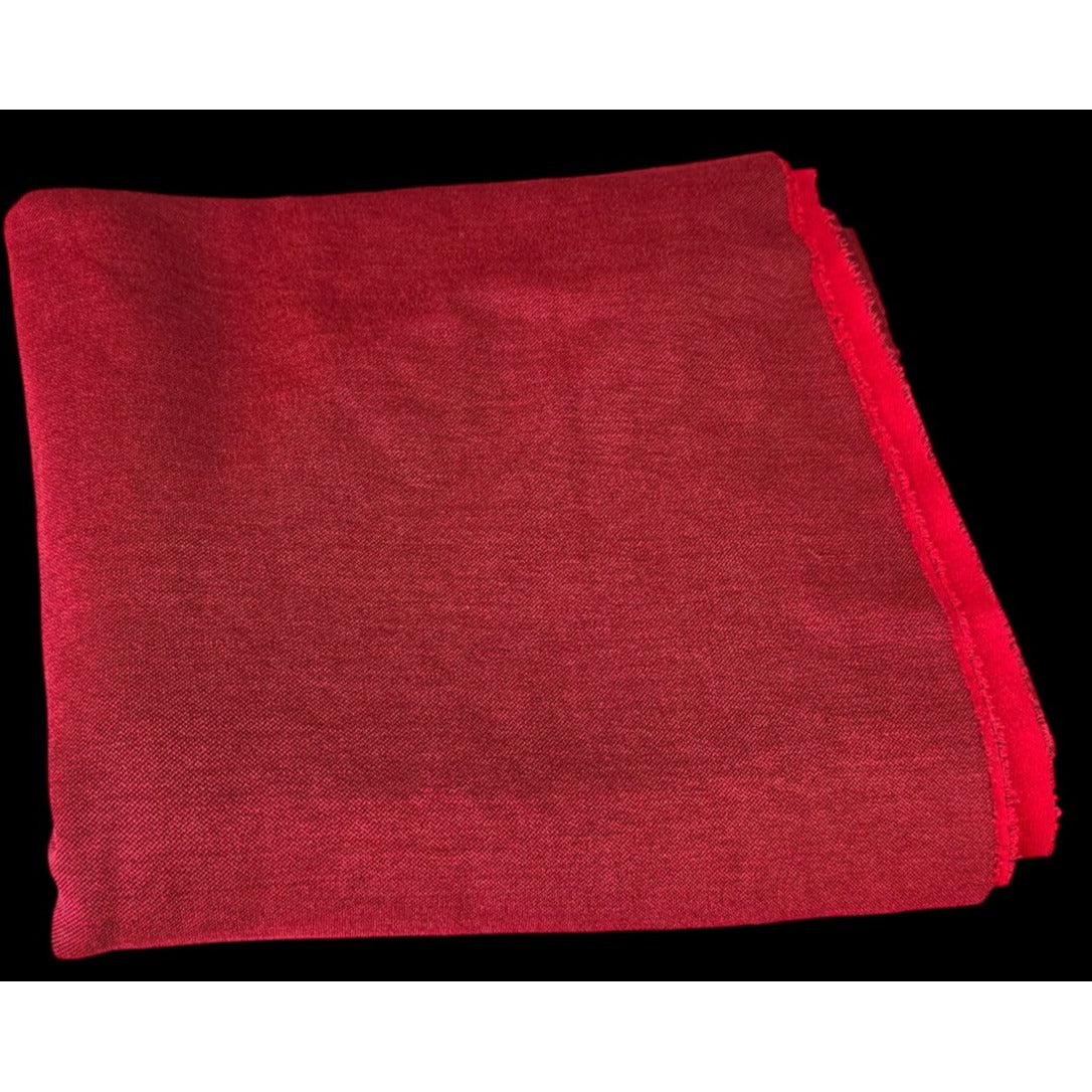 Vintage Woven Fabric Knit Red Material 67" W x 36" L