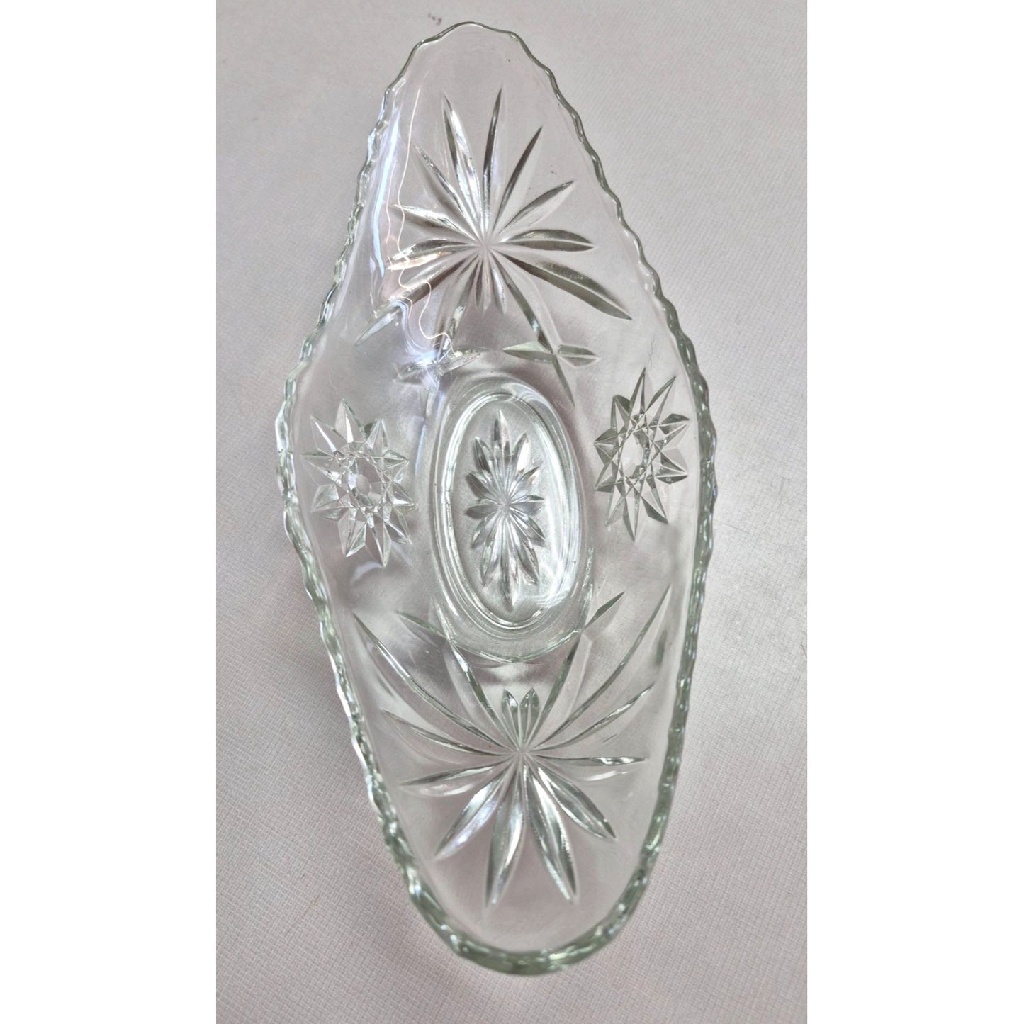 Vintage Glass Starburst Bowl