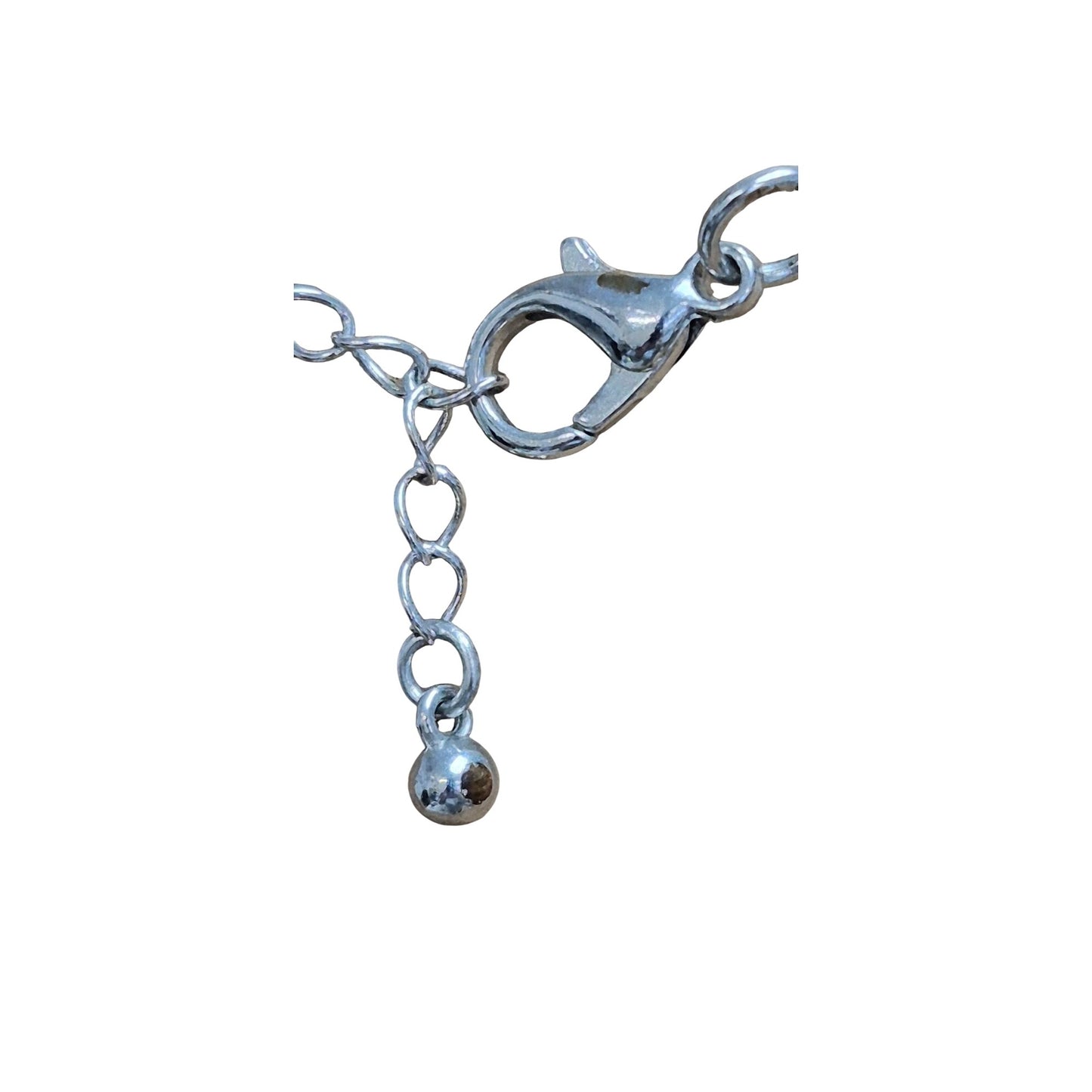 Vintage Black & Silver Chain Fringe Necklace