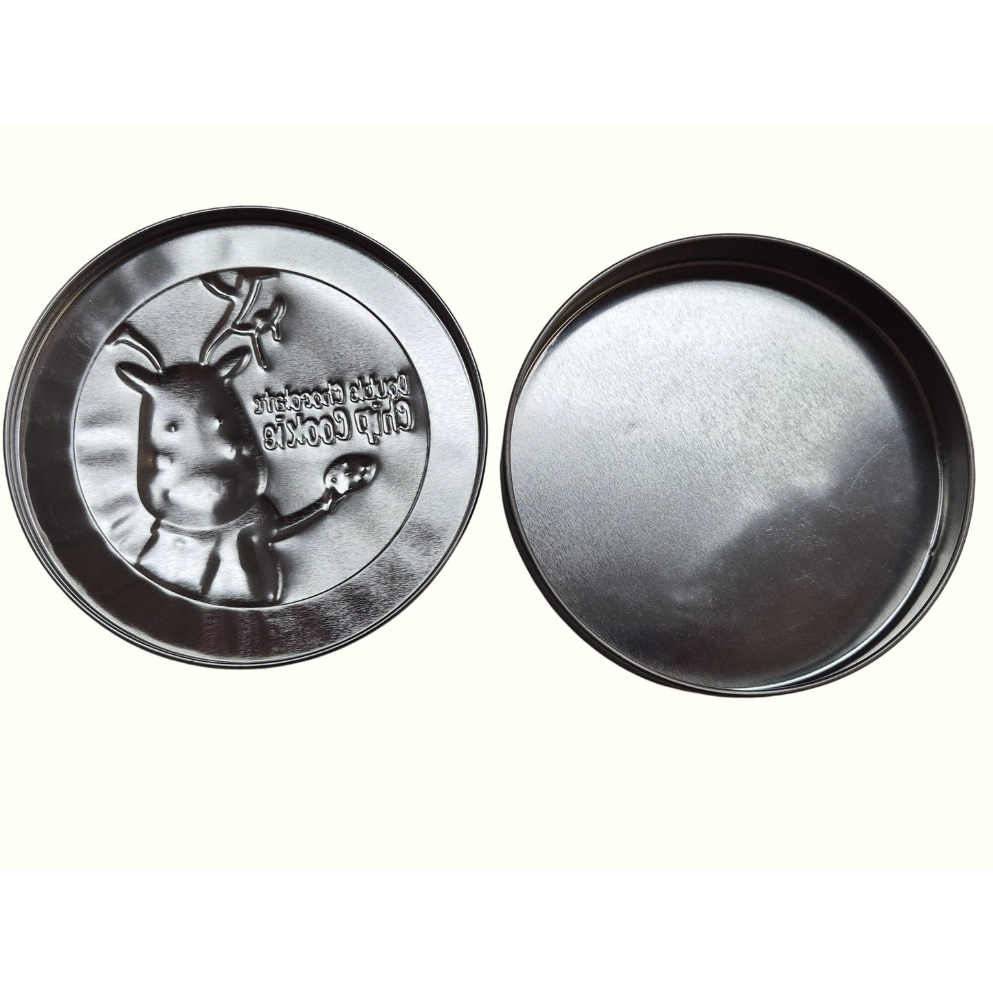 Christmas Reindeer Cookie Tin Holiday Design