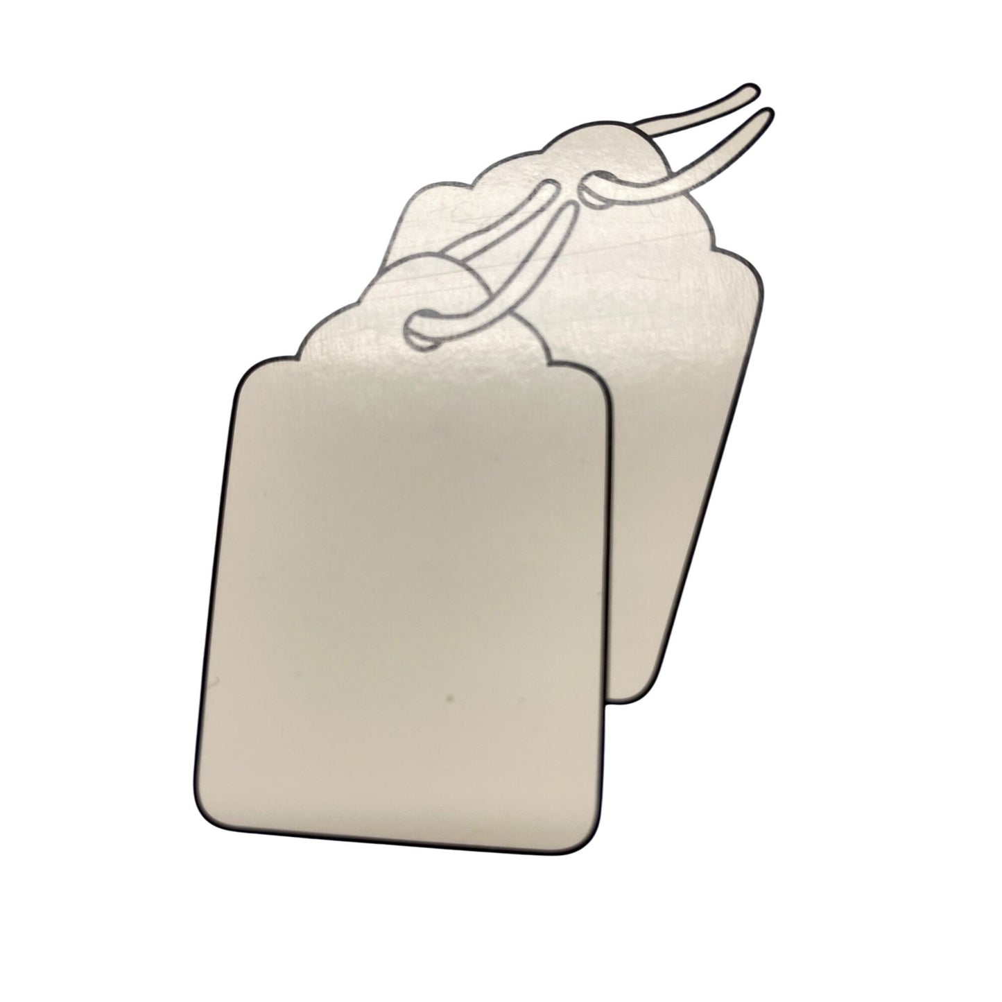 1000 White Strung Marking Tags