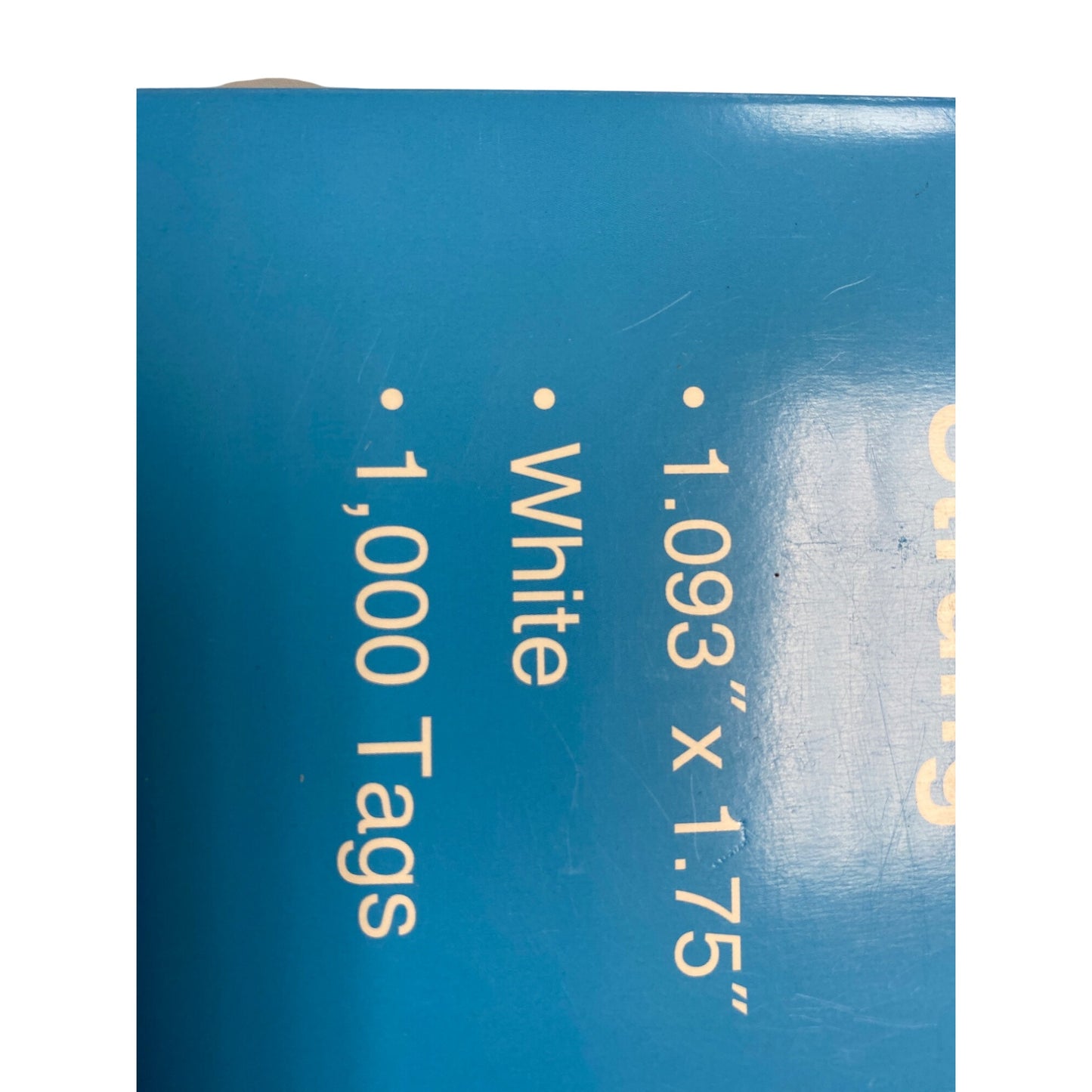 1000 White Strung Marking Tags