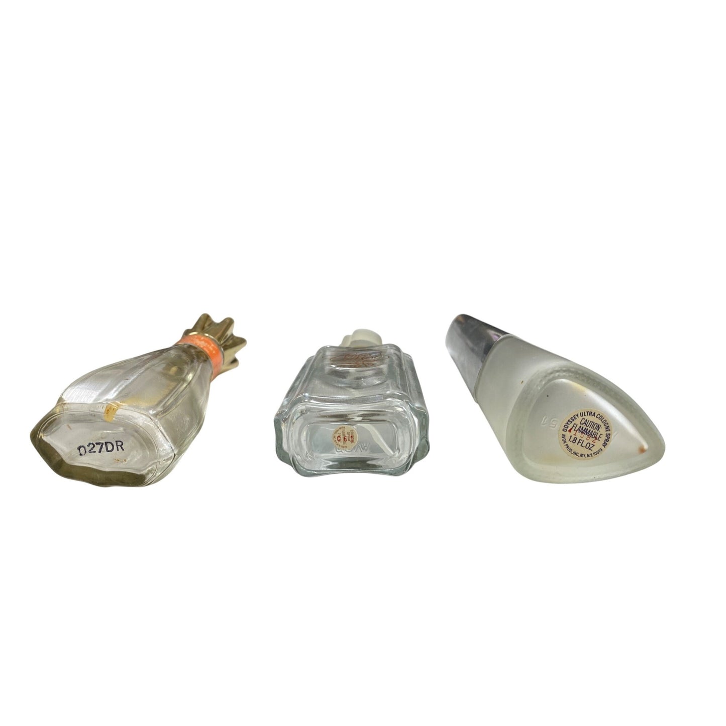 Vintage Avon Empty Bottles Lot 3