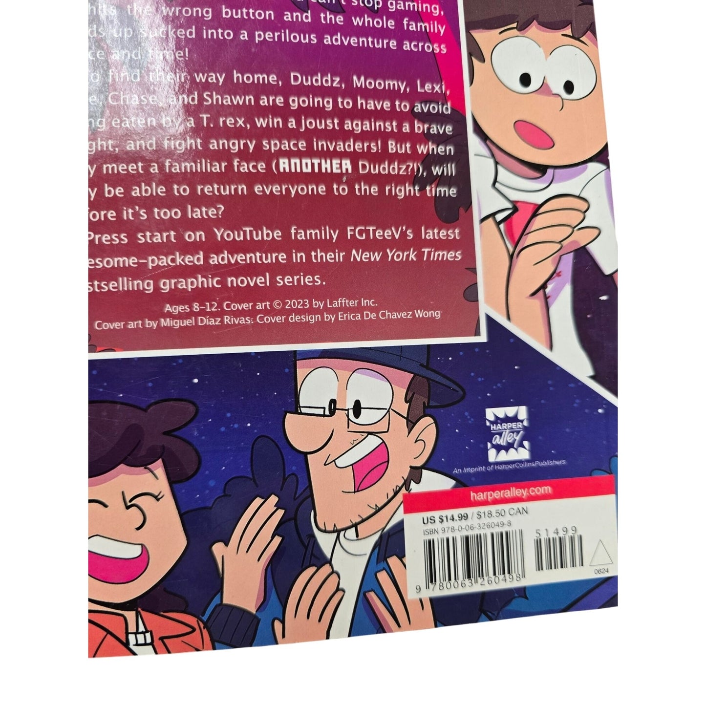 FGTeeV "Out Of Time!" Paperback Graphic Novel By Harper Alley