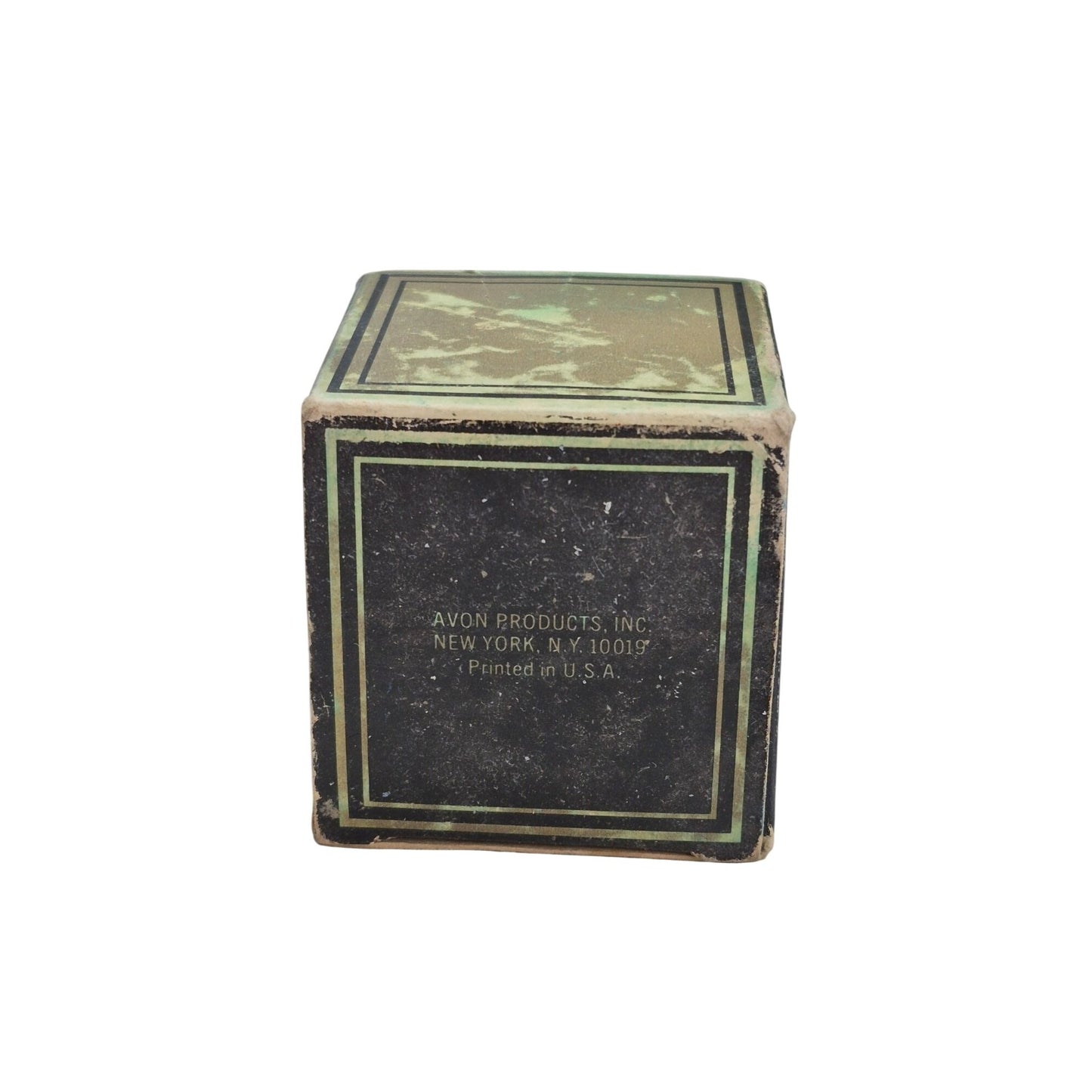 Avon Vintage Black Jar Box 2 oz EMPTY