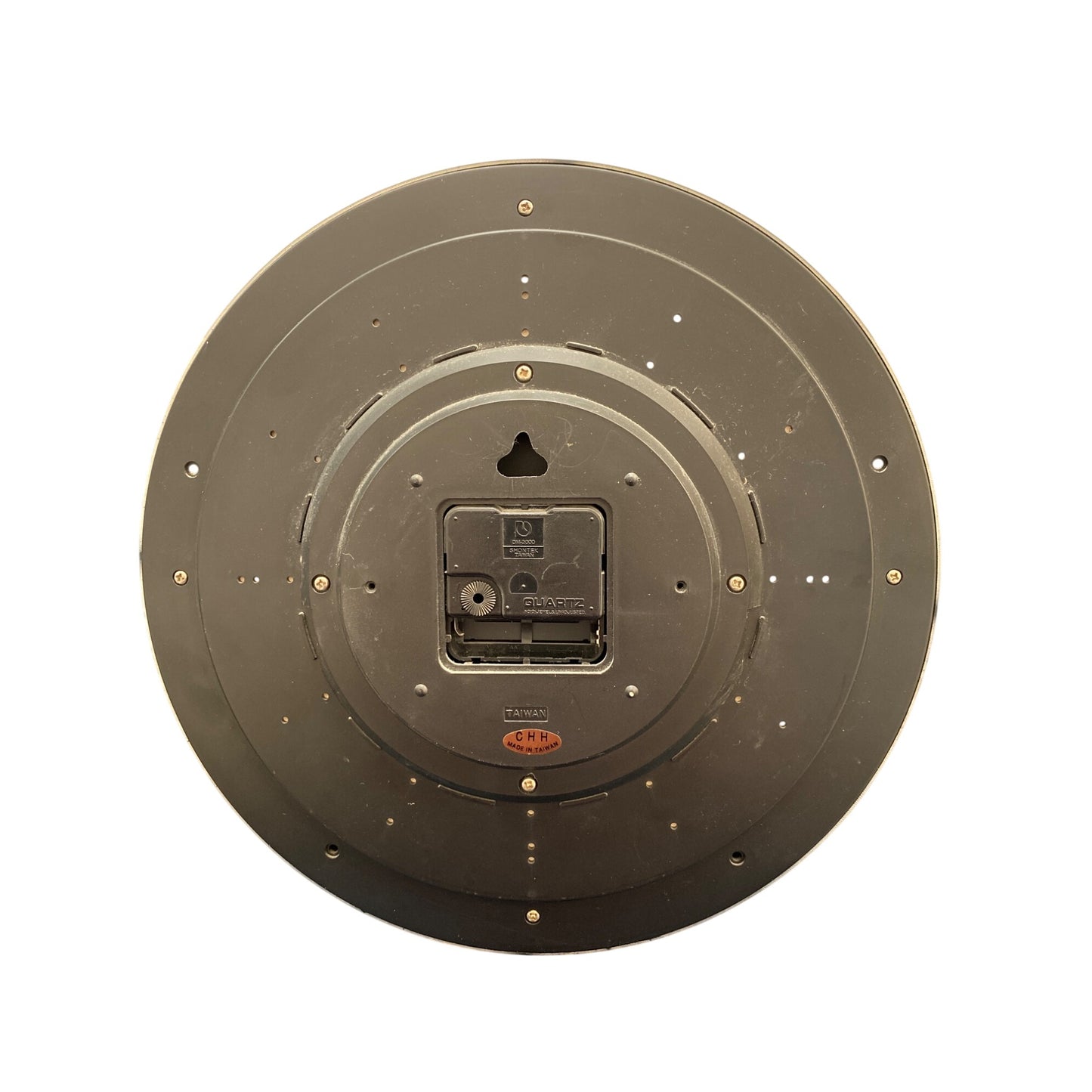 Deer-Themed Quartz Wall Clock With Gold & Wood Finish Frame