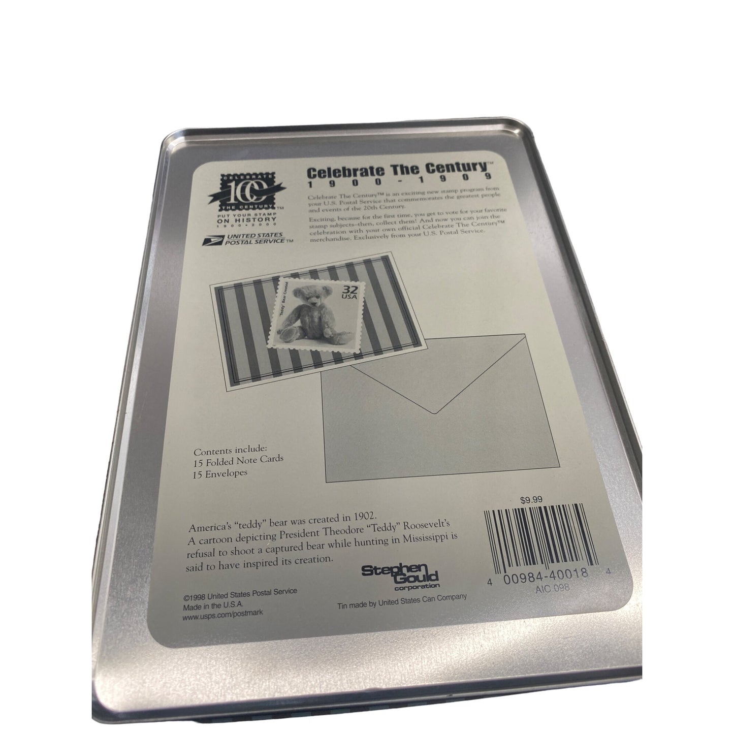 Celebrate Teddy Bear 1902 Collectible Tin Box