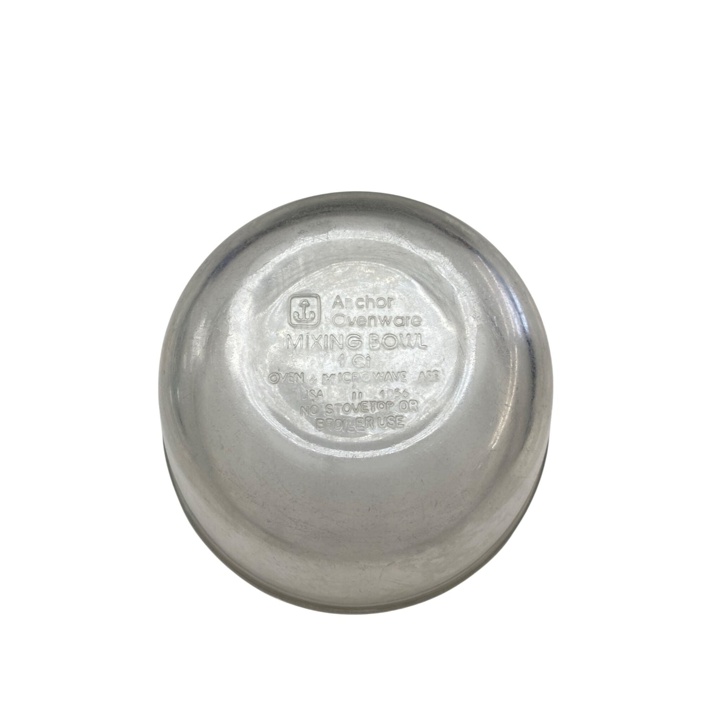 Anchor Hocking Clear Glass Mixing Bowl 1 Qt Oven Microwave Safe Kitchenware