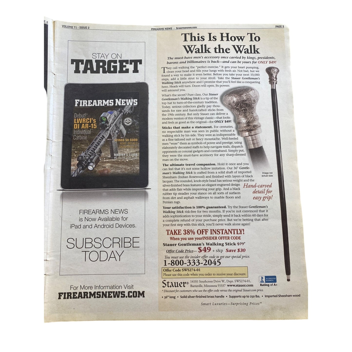 Firearms News January 2017 Issue Featuring Sphinx SDP Pistols & Exclusive Sniper Rifle