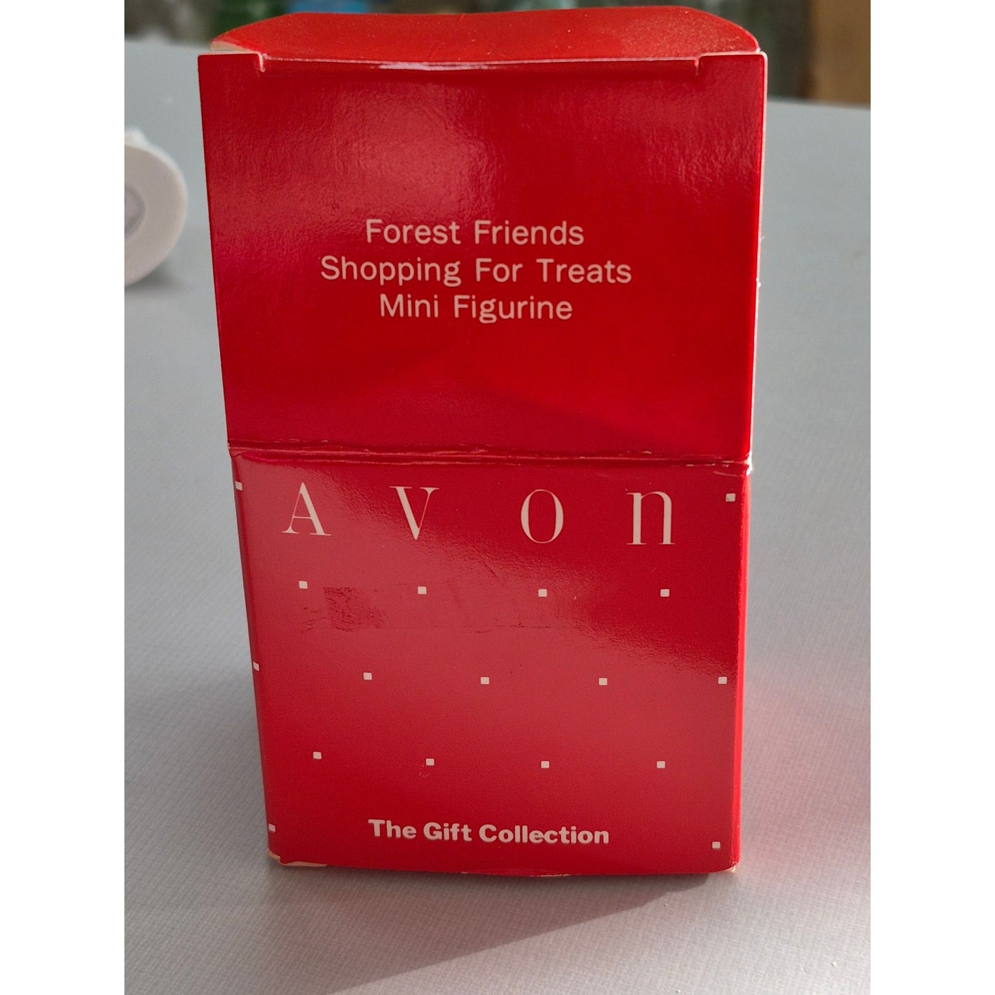 Avon Forest Friends Shopping For Treats Mini Figurine Christmas Decor