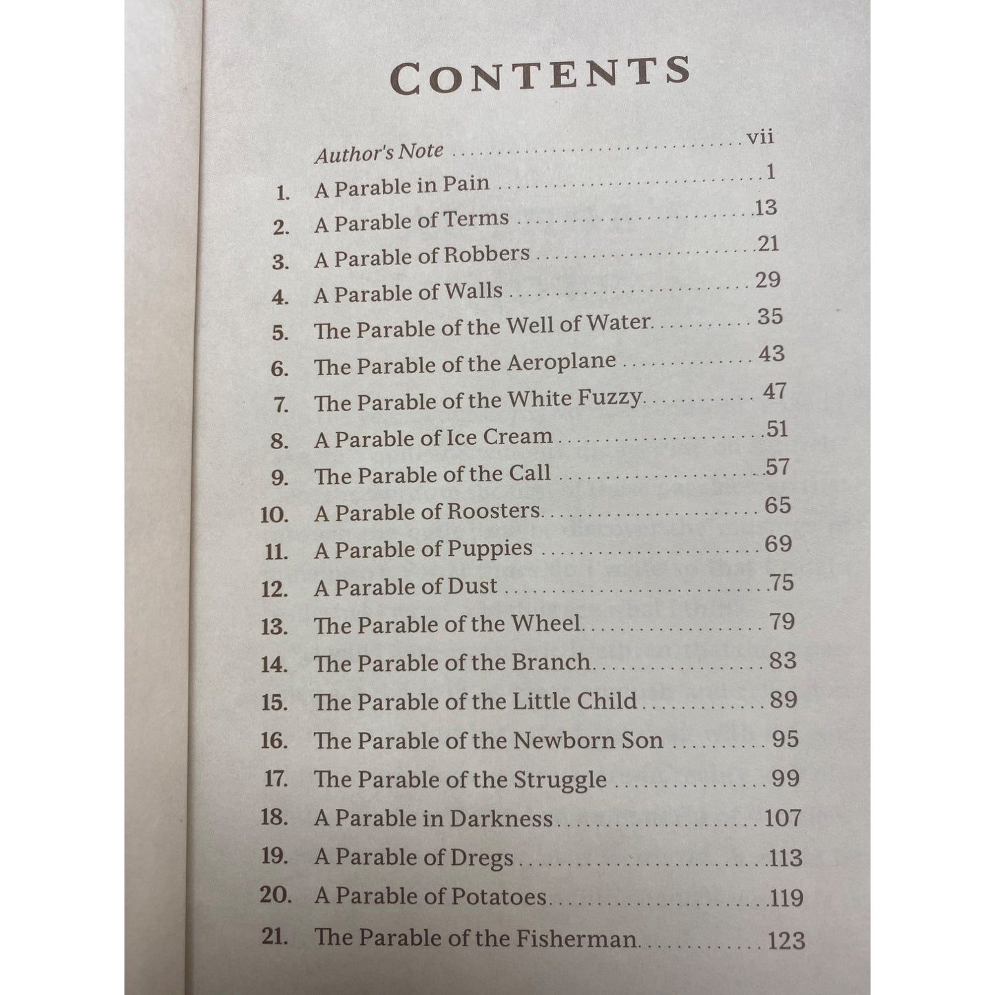 Parables From Peru By Harvey Mast