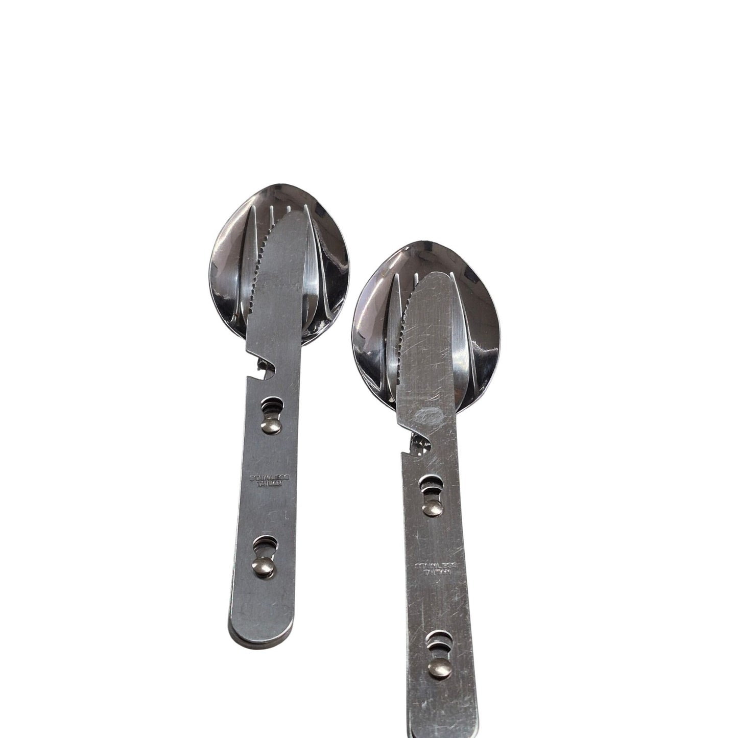 Stainless Steel Camping Utensil Set x 2