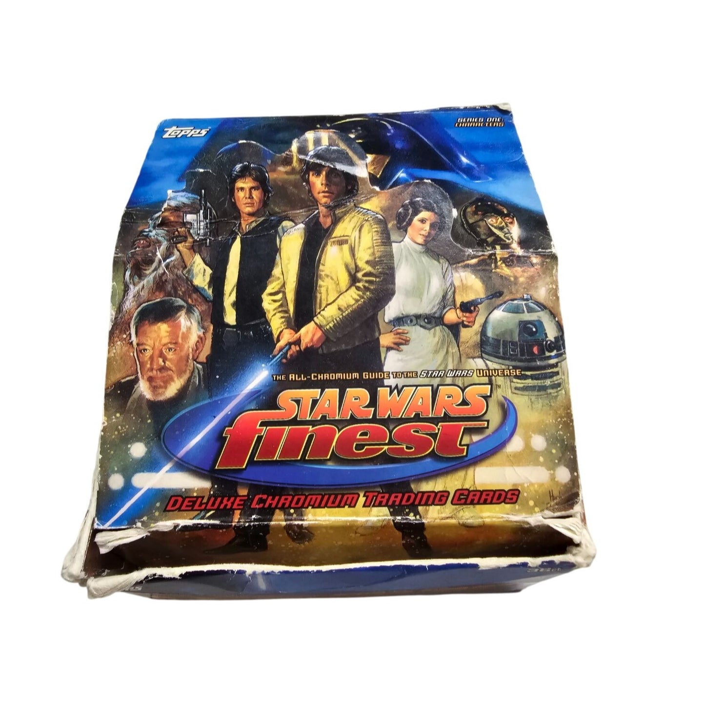 Large Lot Star Wars Finest Deluxe Chromium Trading Cards