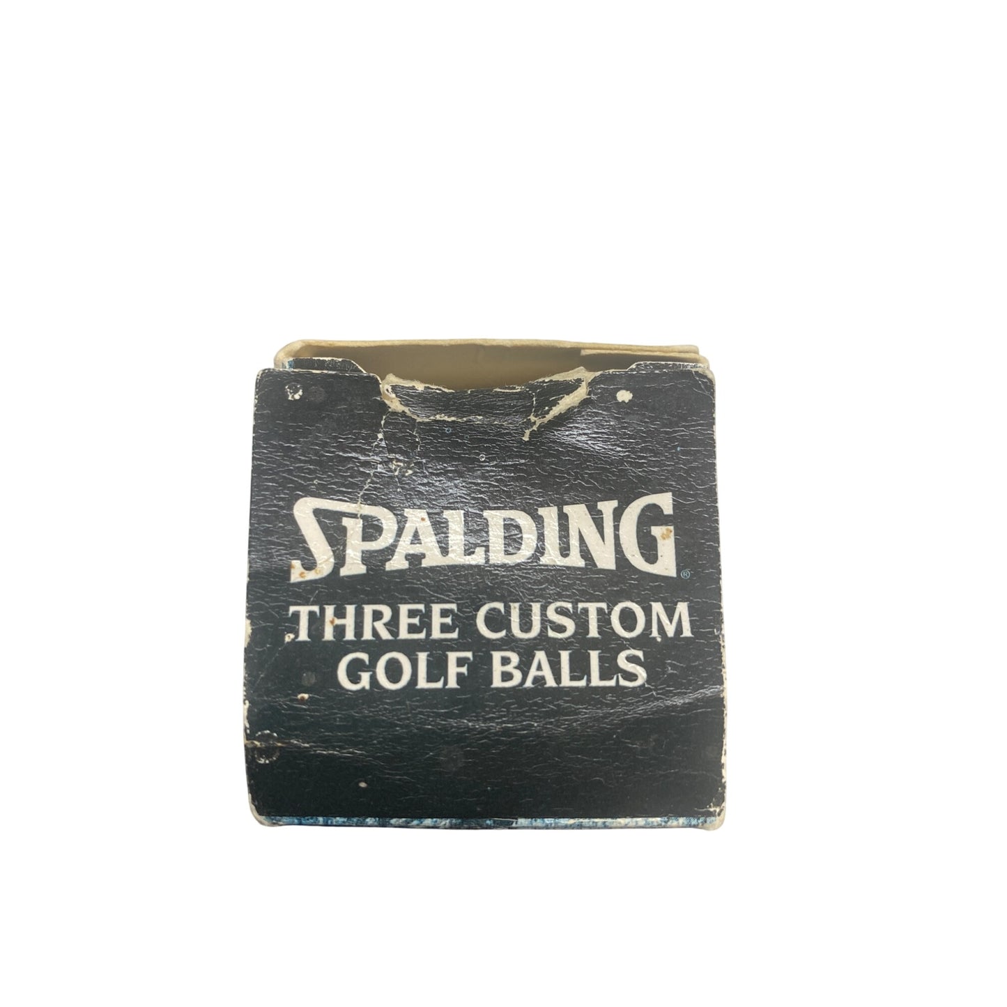 Spalding Three Custom Golf Balls In Vintage Box