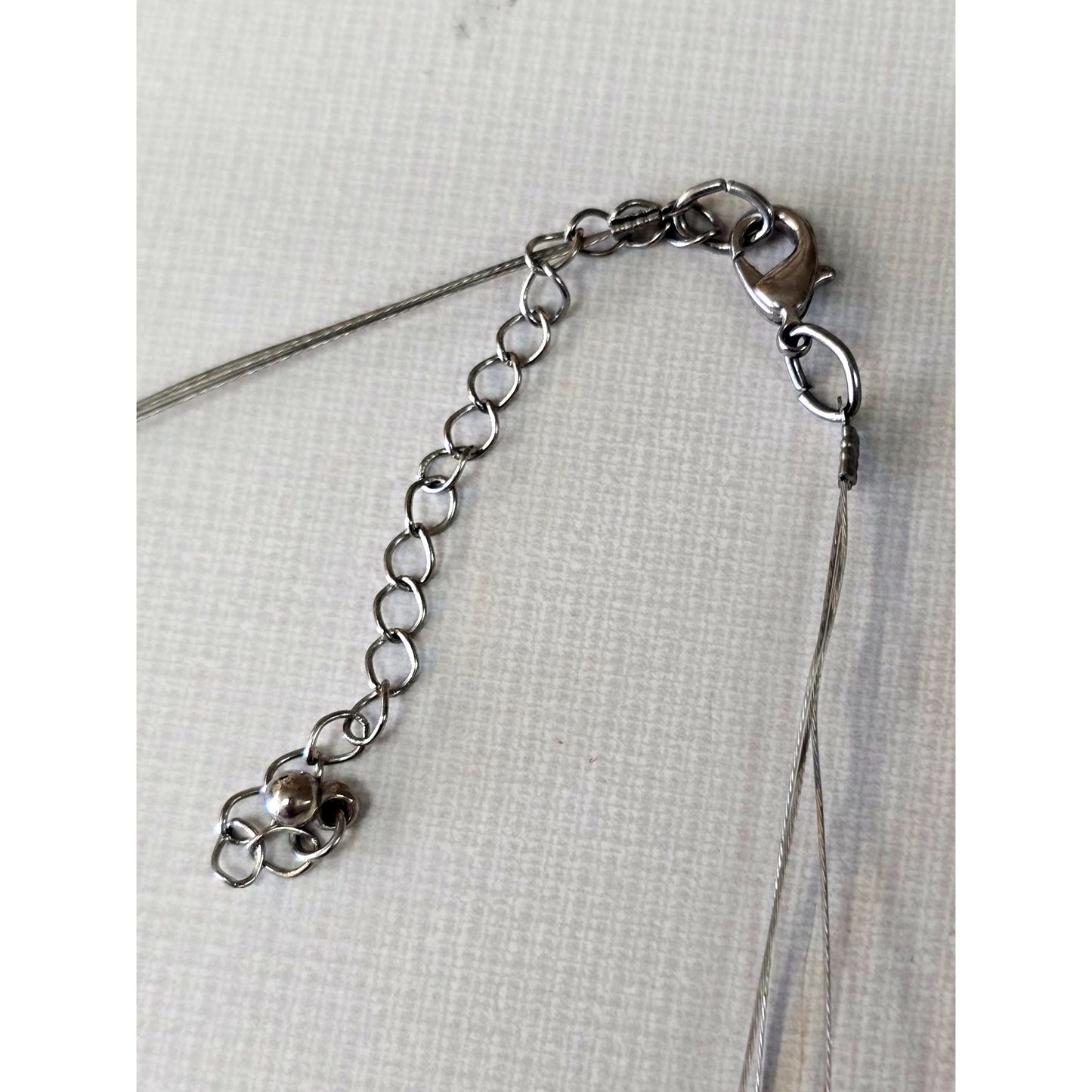 Silver & Black Beaded Necklace