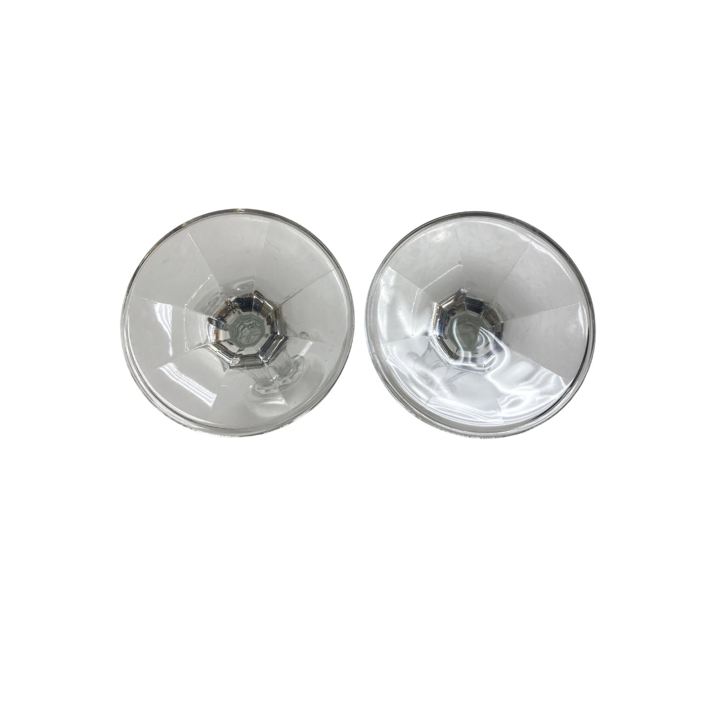 Clear Glass Champagne Flutes Set Of 2