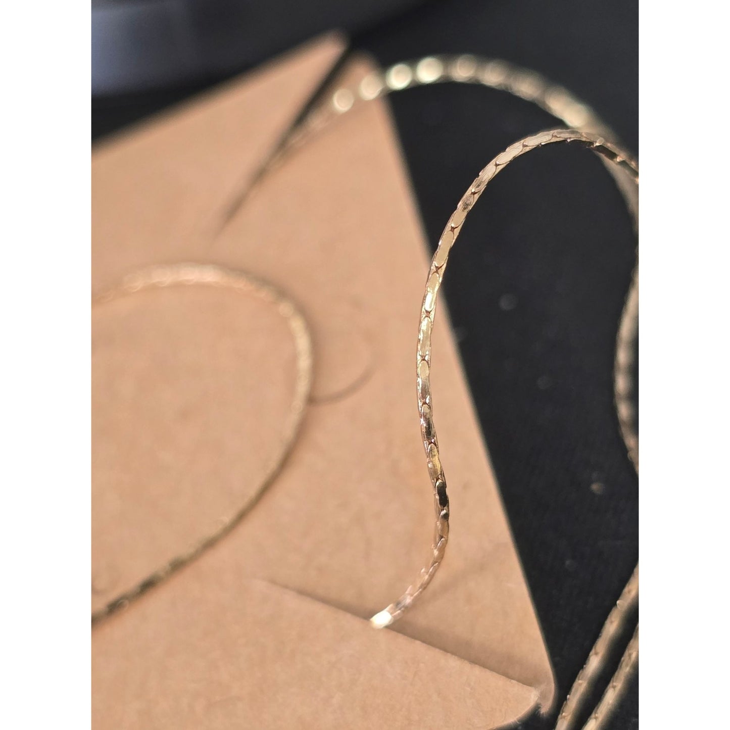 Carved Mother‑of‑Pearl Fish Pendant on 24" Gold Tone Chain Vintage Iridescent