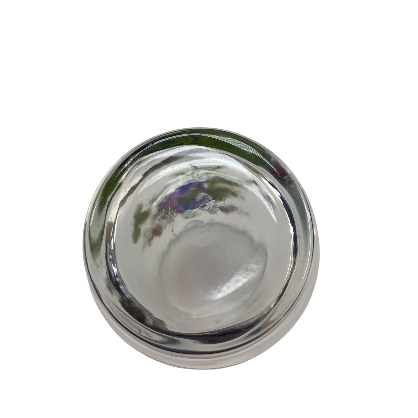 Avon Hand-Painted Floral Glass Tumbler With Purple & Green Wildflower Design By J Walsh