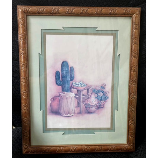 Cactus & Pottery Print