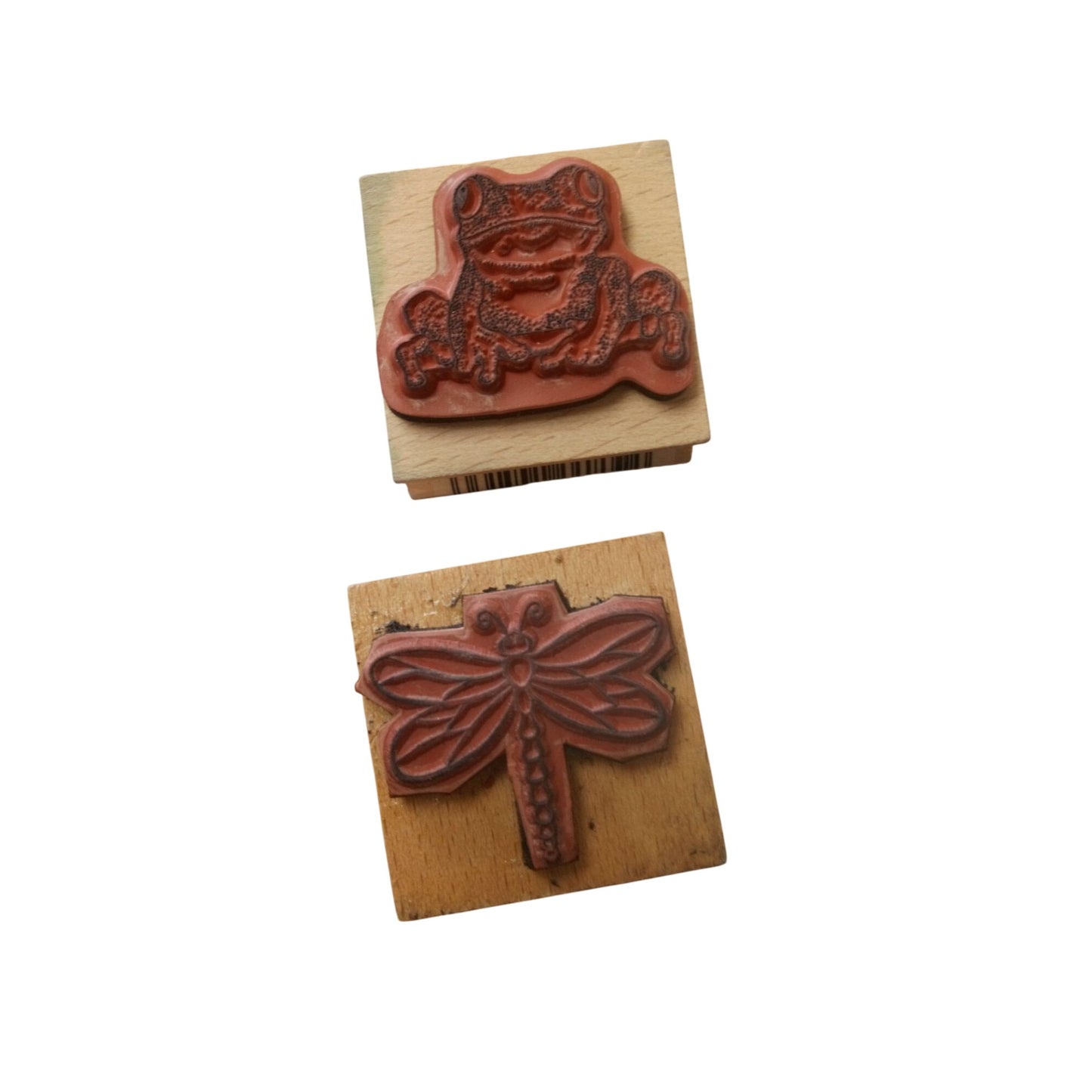 Stamps Set Of 4 Frog Dragonfly