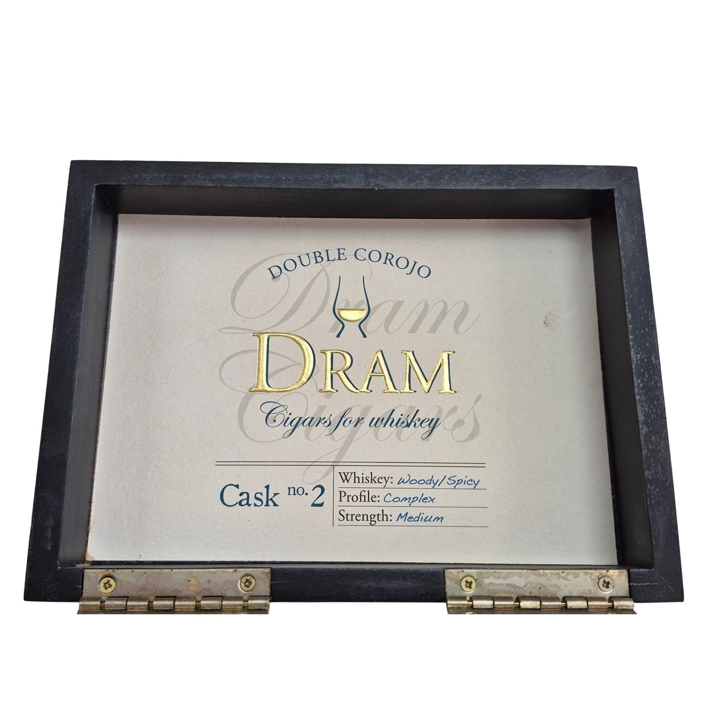 Wooden Hinged Rectangular Storage Box With Black Trim - Rustic Design